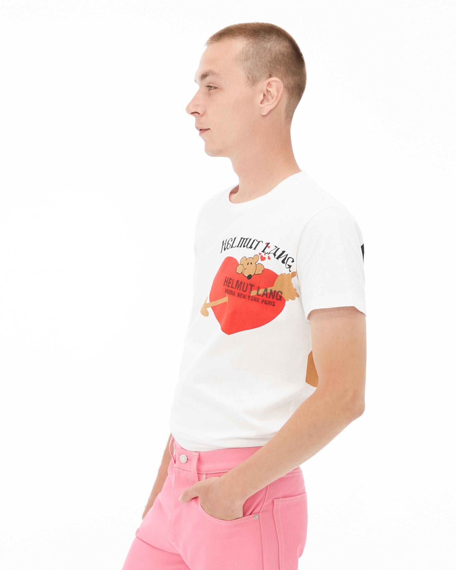 Helmut Lang teddy bear valentine t-shirt Size US S / EU 44-46 / 1 - 8 Thumbnail
