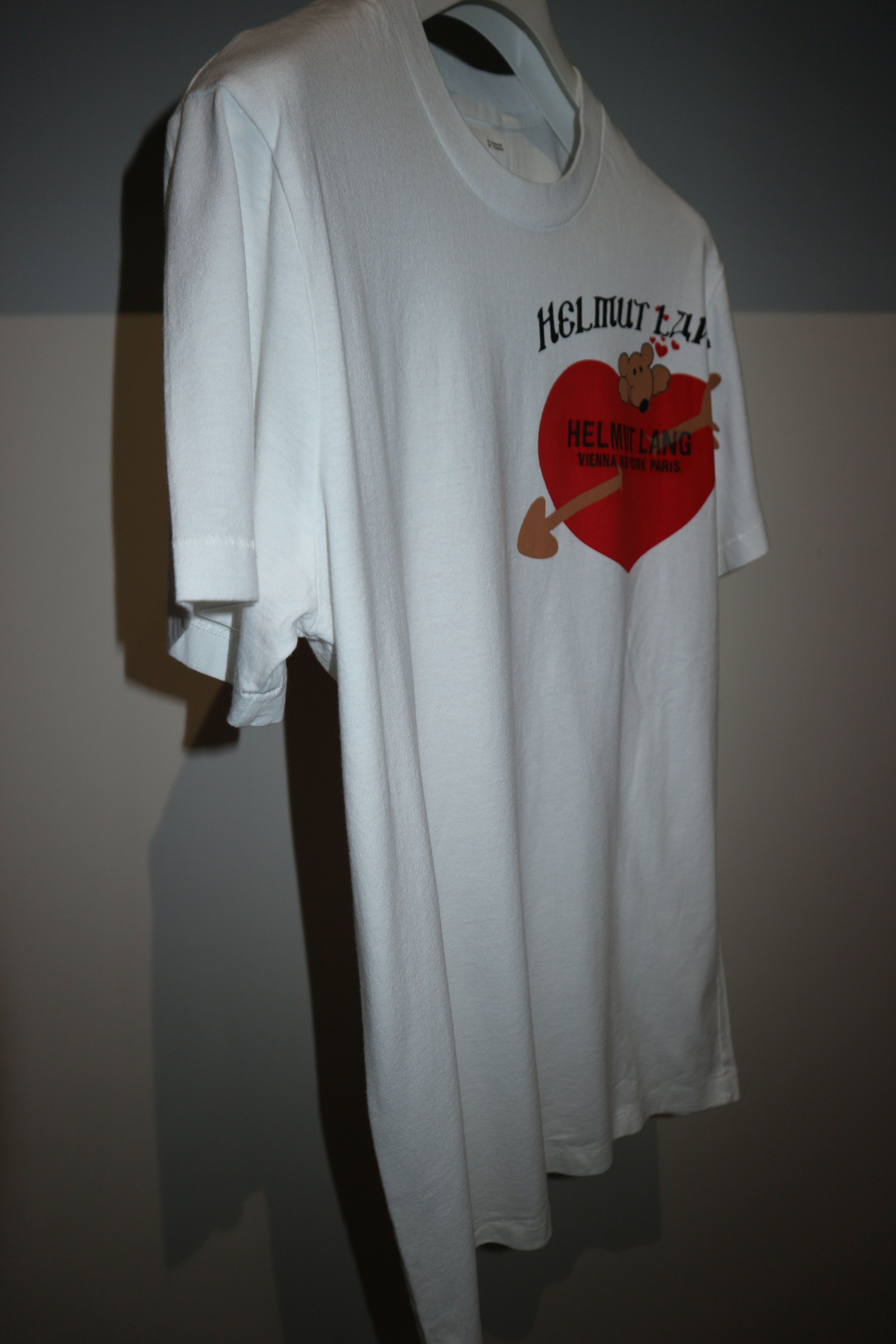 Helmut Lang teddy bear valentine t-shirt Size US S / EU 44-46 / 1 - 10 Thumbnail
