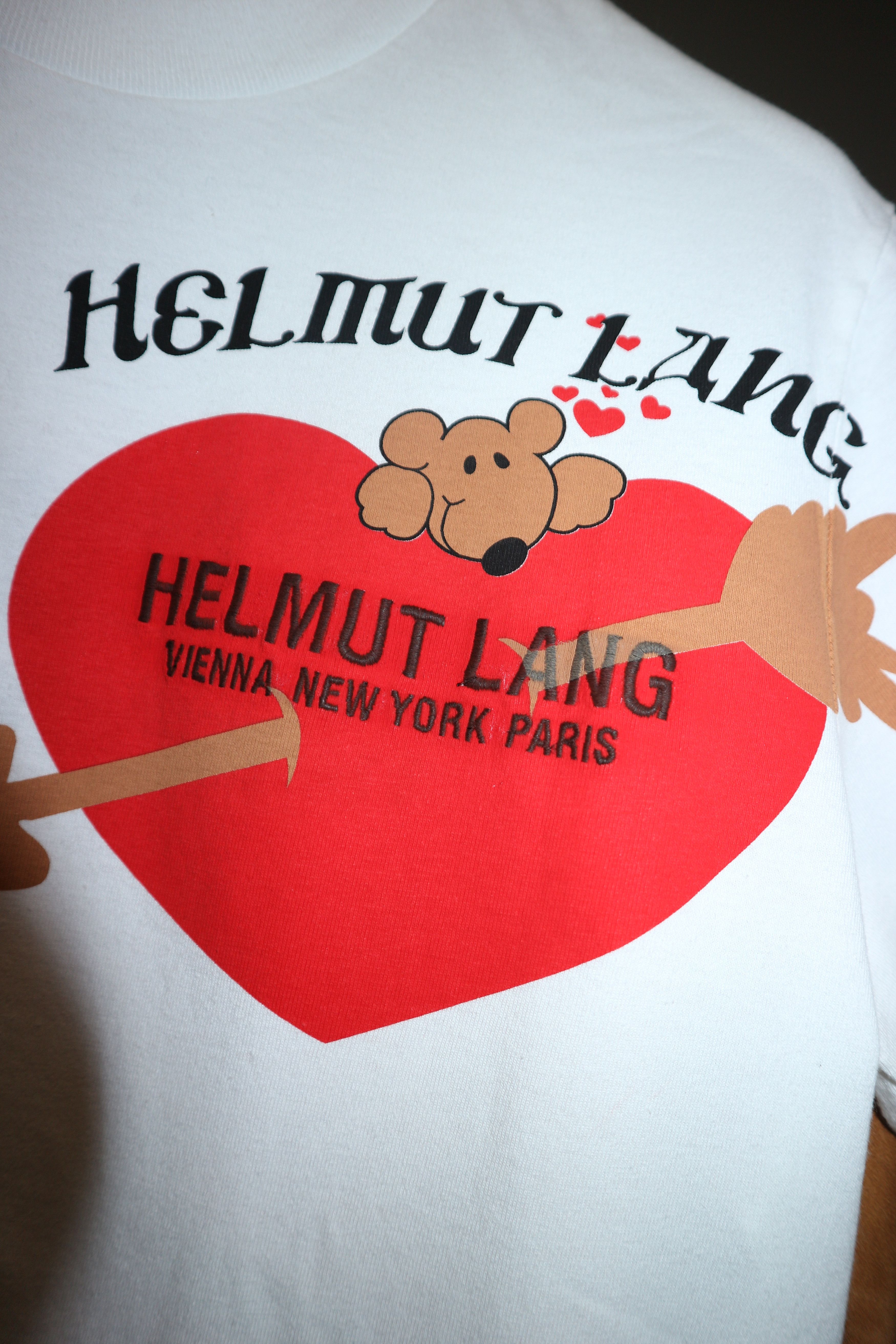Helmut Lang teddy bear valentine t-shirt Size US S / EU 44-46 / 1 - 14 Thumbnail