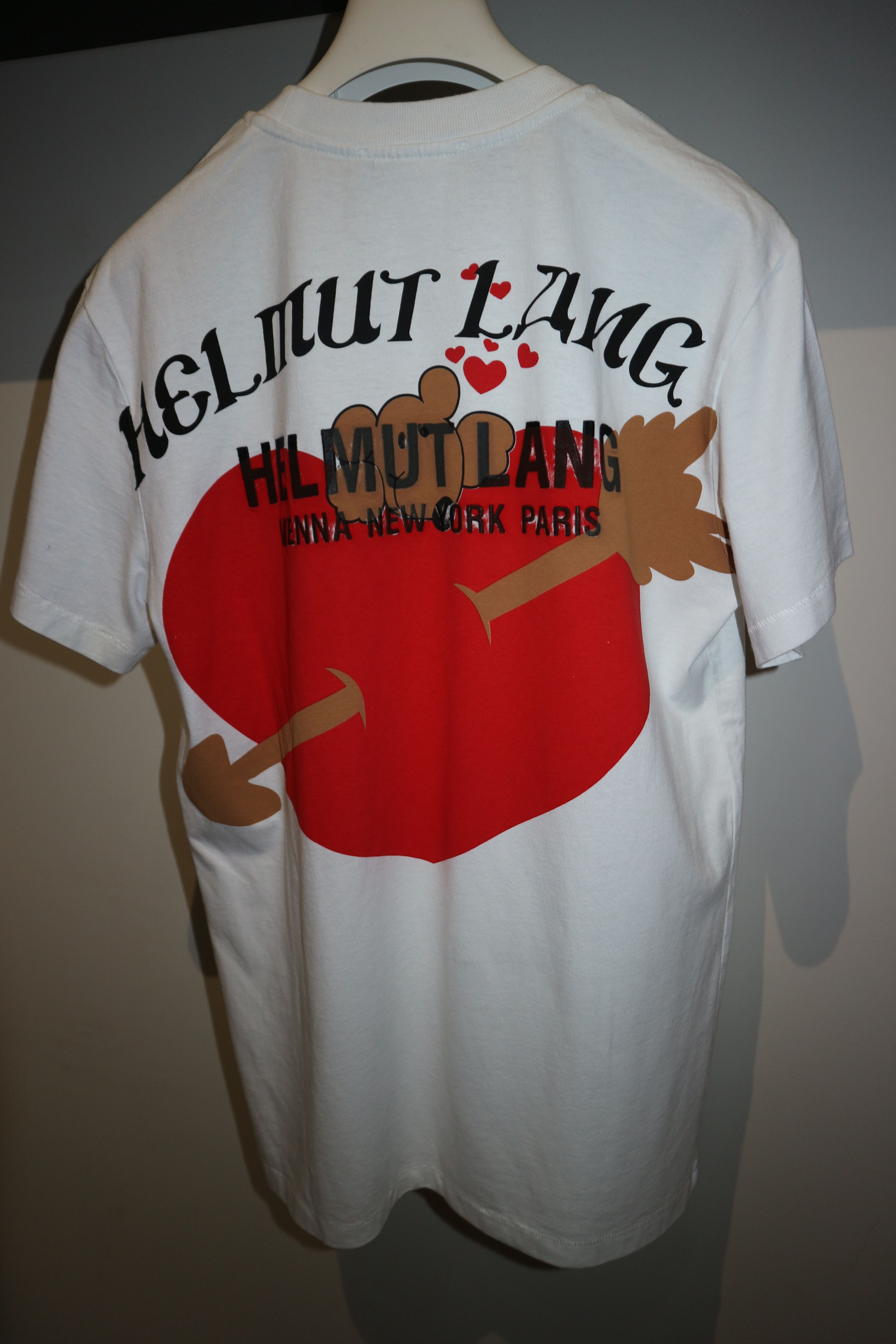 Helmut Lang teddy bear valentine t-shirt Size US S / EU 44-46 / 1 - 13 Thumbnail