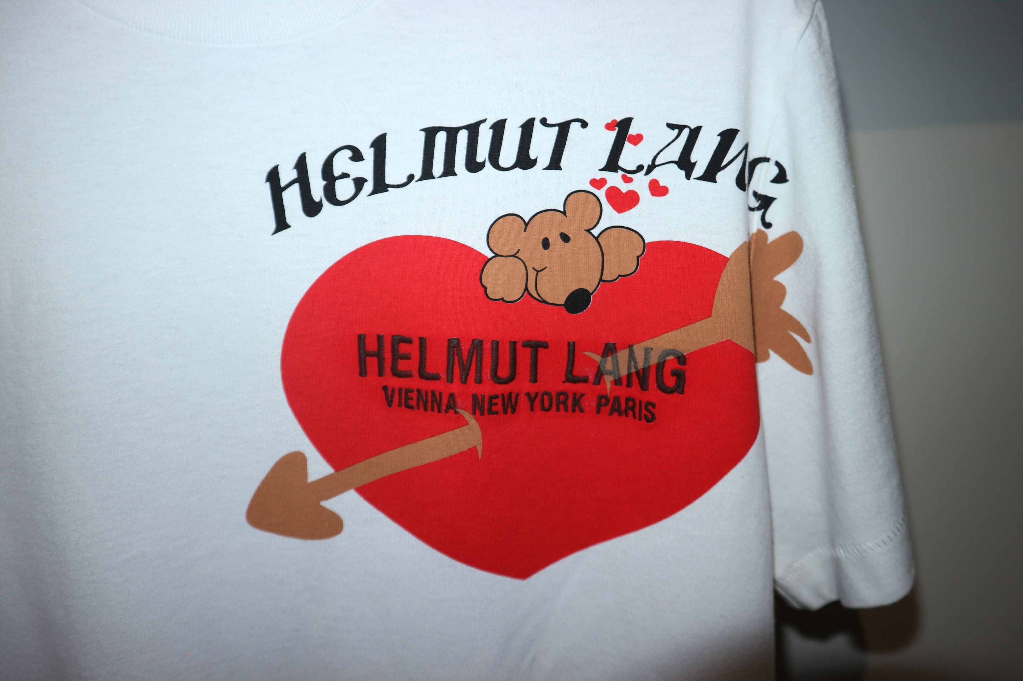 Helmut Lang teddy bear valentine t-shirt Size US S / EU 44-46 / 1 - 3 Thumbnail