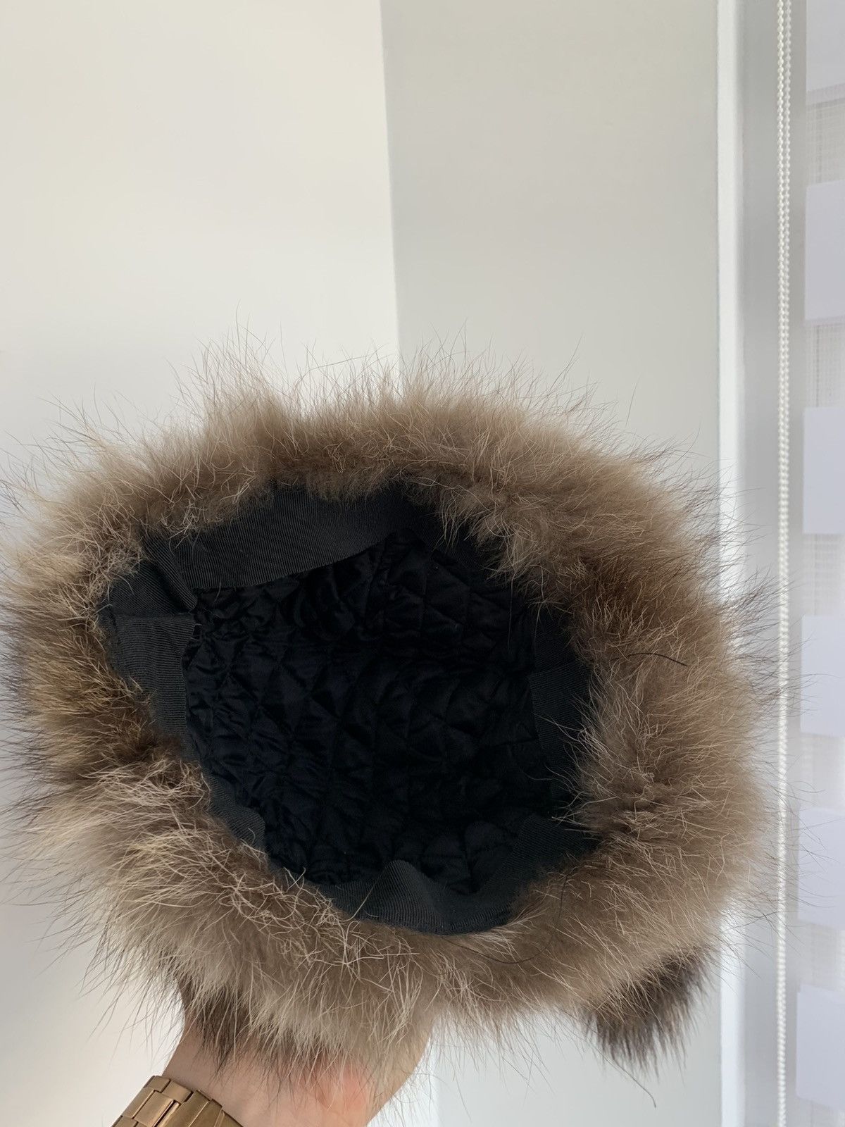 Designer Racoon fur natural hat Size ONE SIZE - 7 Thumbnail