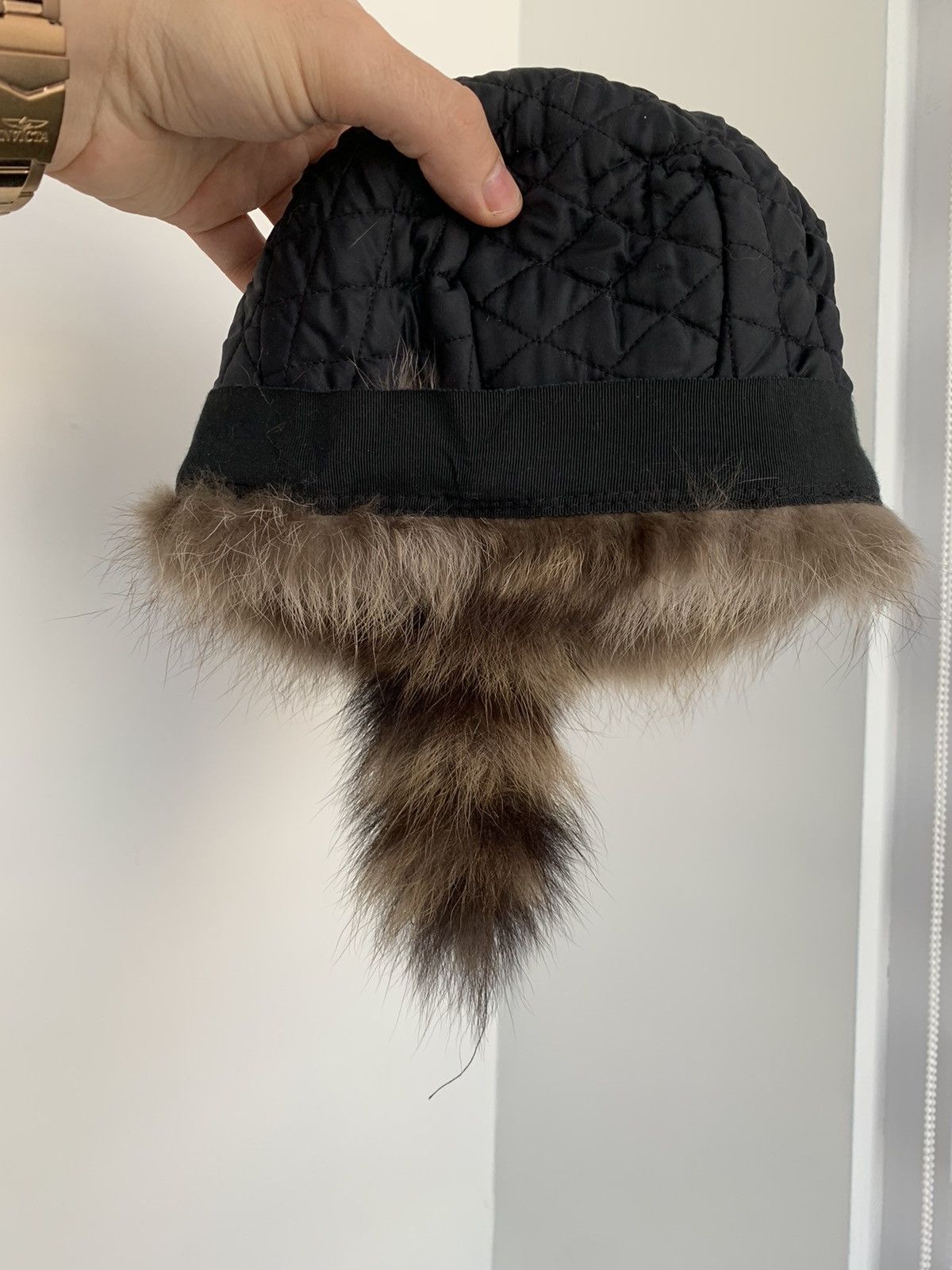 Designer Racoon fur natural hat Size ONE SIZE - 8 Thumbnail