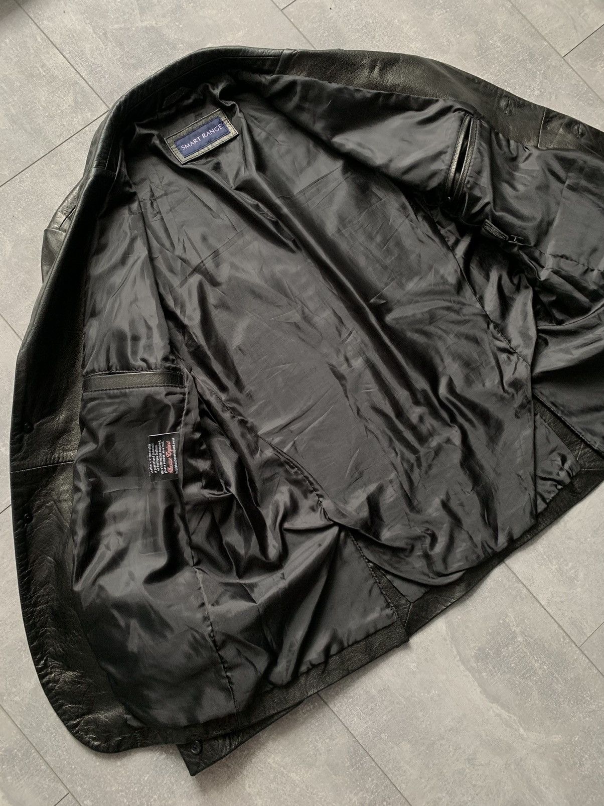 Other Smart range black leather blazer jacket Size US L / EU 52-54 / 3 - 10 Thumbnail
