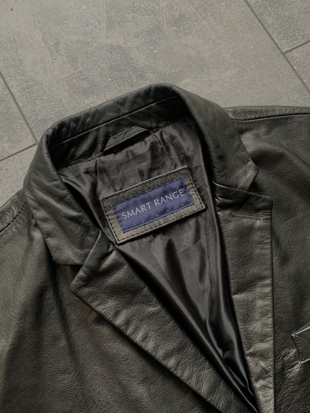 Other Smart range black leather blazer jacket Size US L / EU 52-54 / 3 - 9 Thumbnail