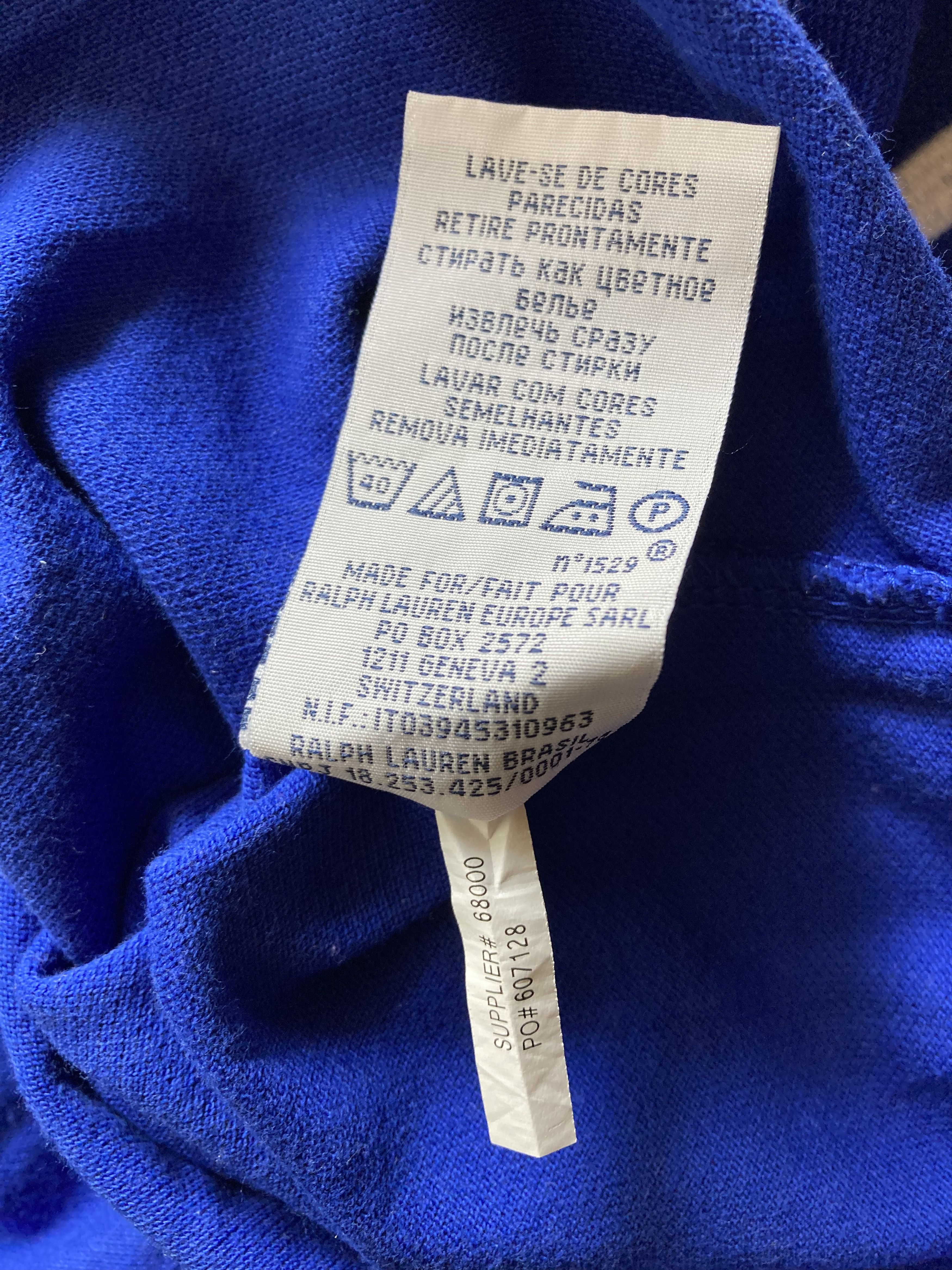 Polo Ralph Lauren Polo by Ralph Lauren LXVII 67 Big Logo #3 Blue Polo Shirt Size US XL / EU 56 / 4 - 6 Thumbnail