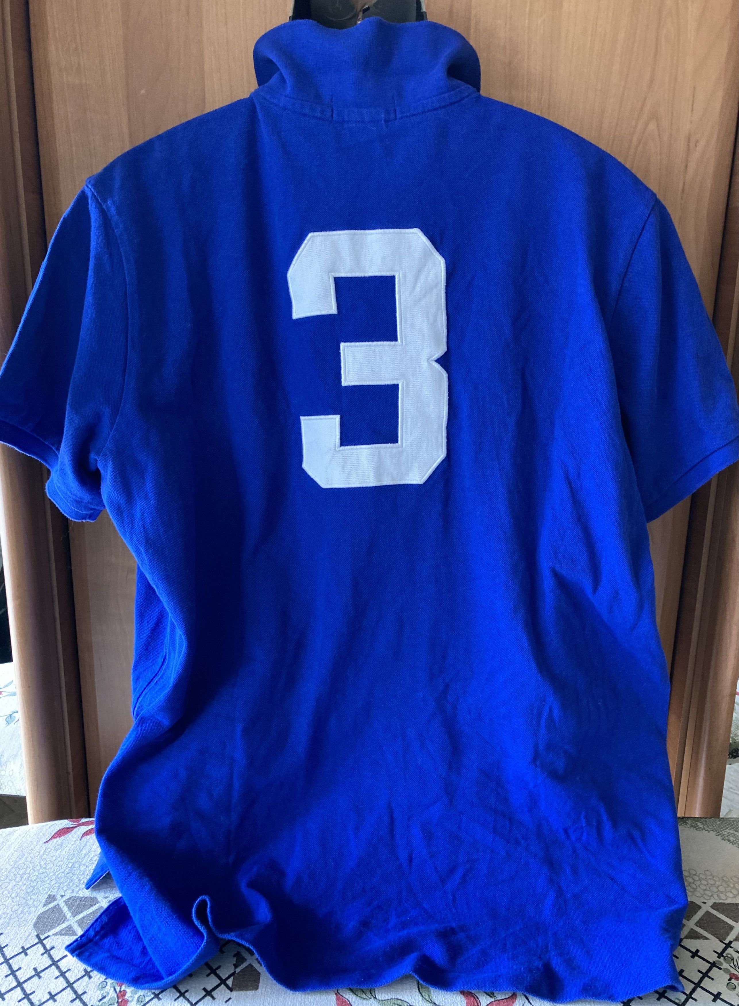 Polo Ralph Lauren Polo by Ralph Lauren LXVII 67 Big Logo #3 Blue Polo Shirt Size US XL / EU 56 / 4 - 2 Thumbnail