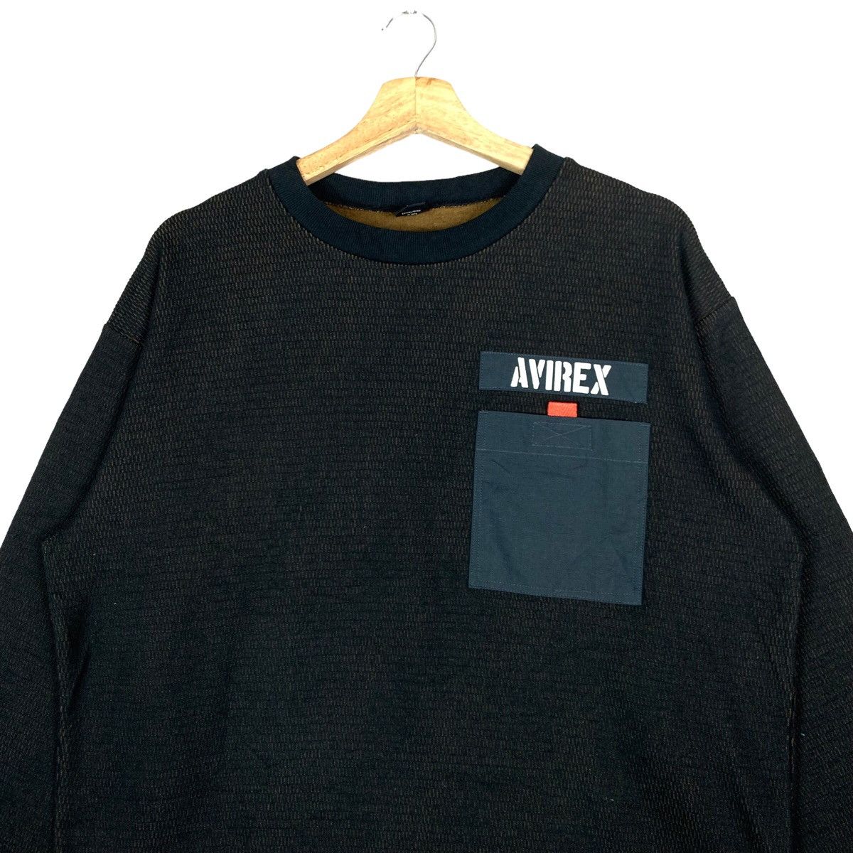 Avirex Vintage Avirex Single Pocket Pullover Jumper Sweatshirt Size US L / EU 52-54 / 3 - 2 Thumbnail