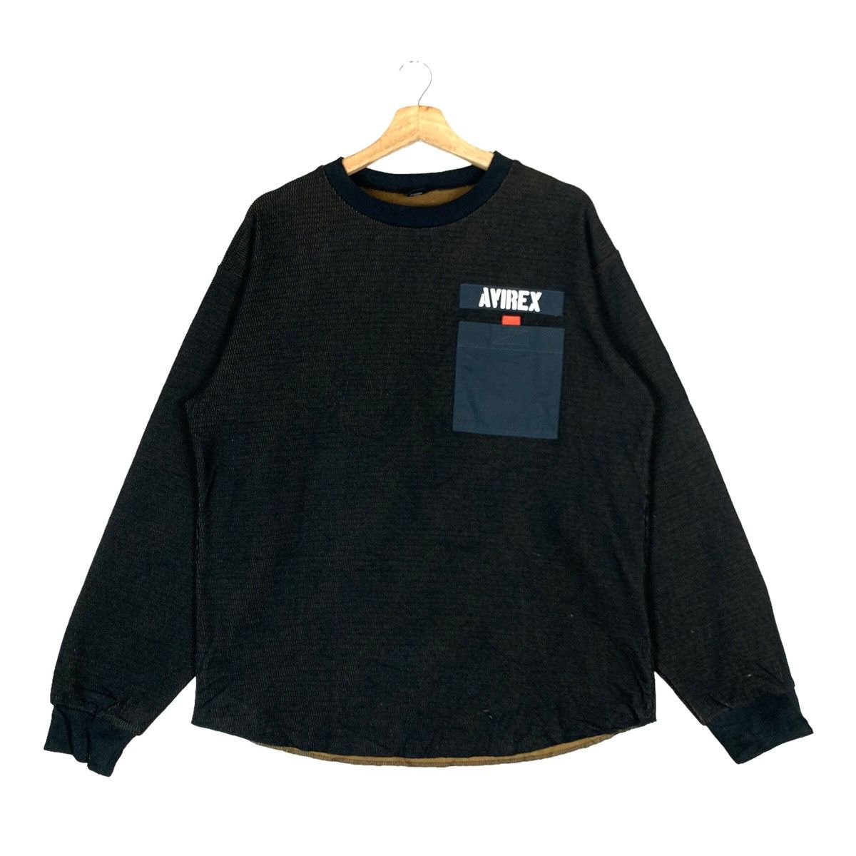 Avirex Vintage Avirex Single Pocket Pullover Jumper Sweatshirt Size US L / EU 52-54 / 3 - 1 Thumbnail