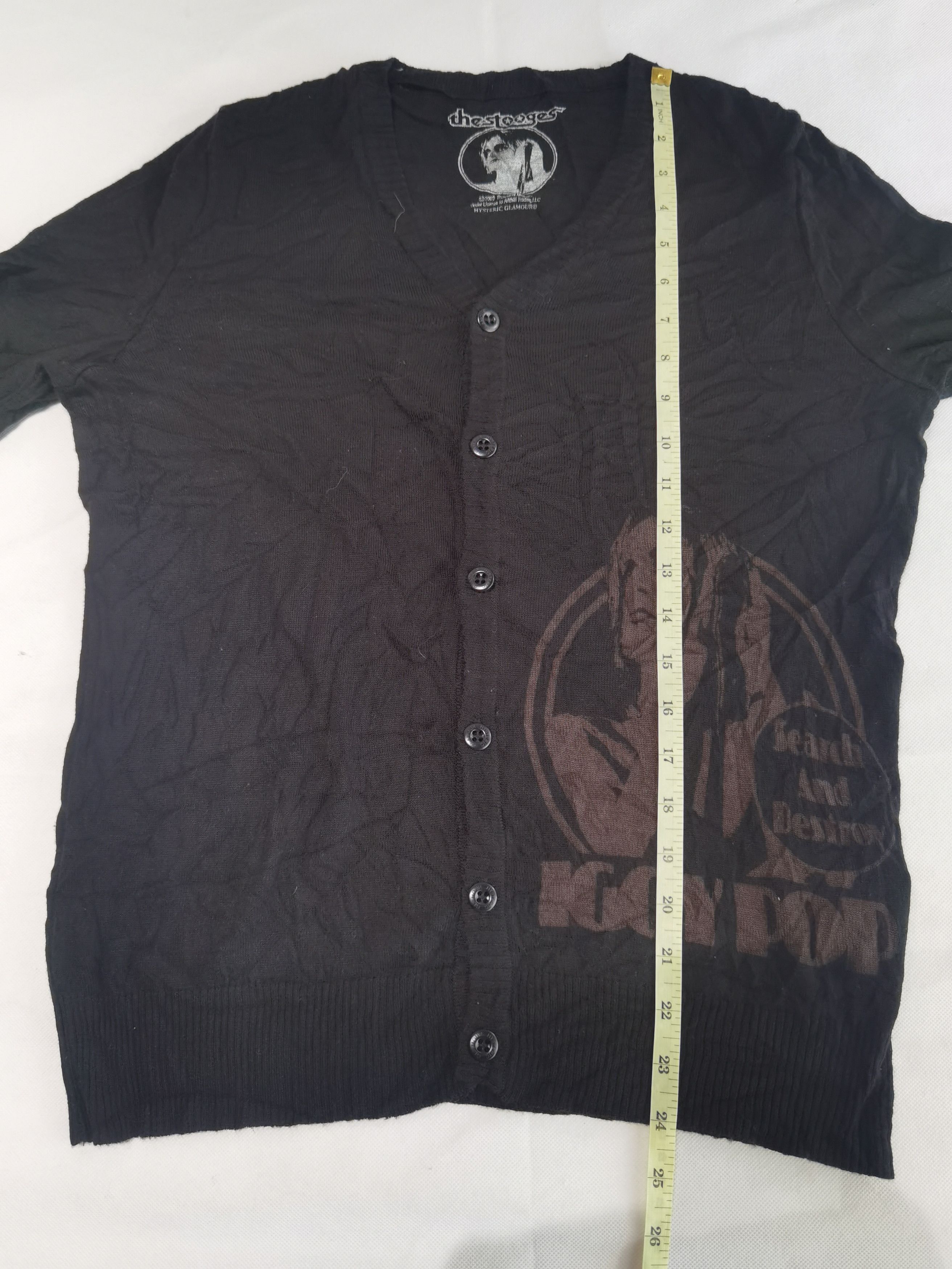 Band Tees × Hysteric Glamour RARE!! The Stooges x Hysteric glamour Cardigan Size US M / EU 48-50 / 2 - 11 Thumbnail