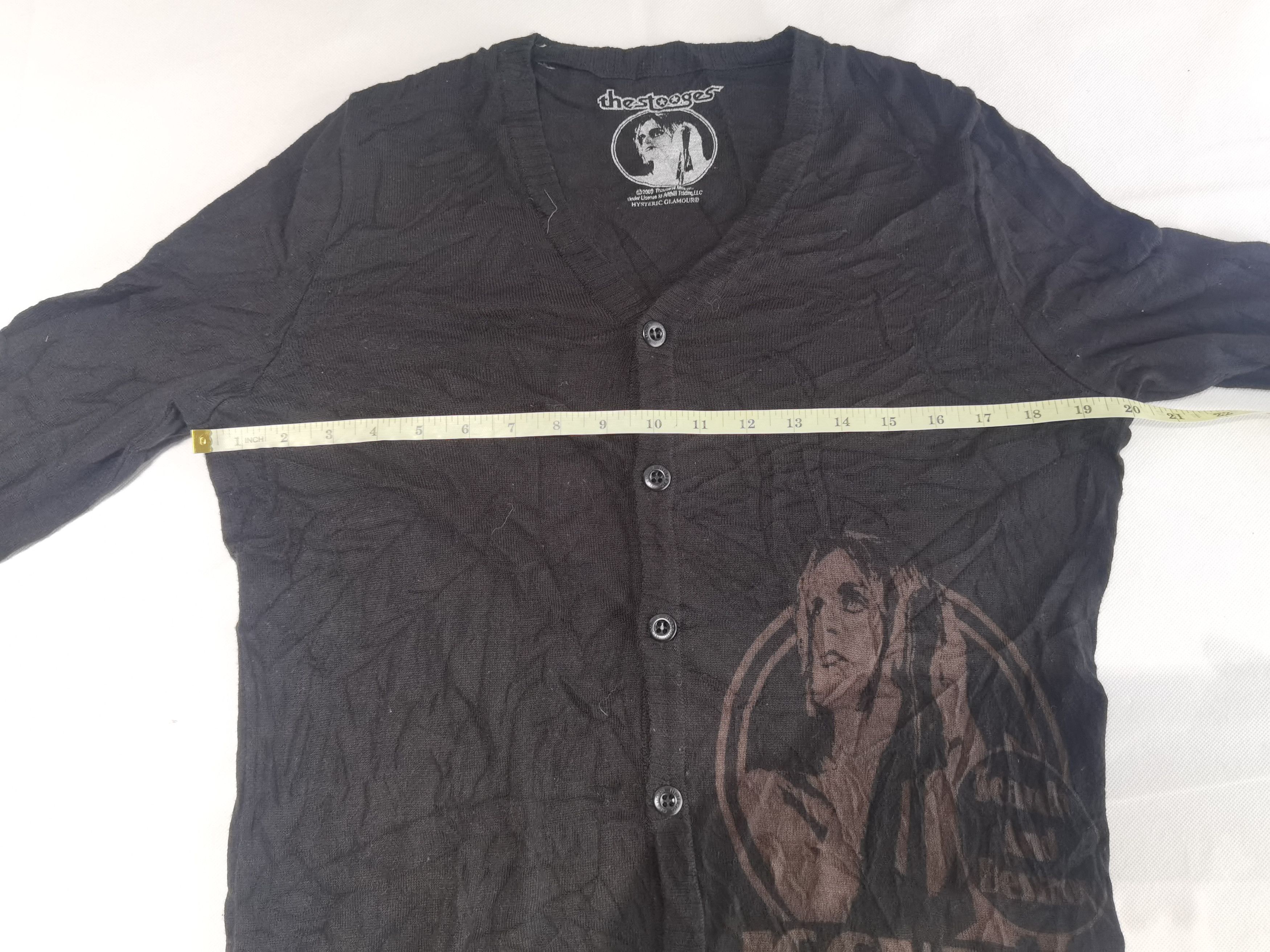 Band Tees × Hysteric Glamour RARE!! The Stooges x Hysteric glamour Cardigan Size US M / EU 48-50 / 2 - 12 Thumbnail