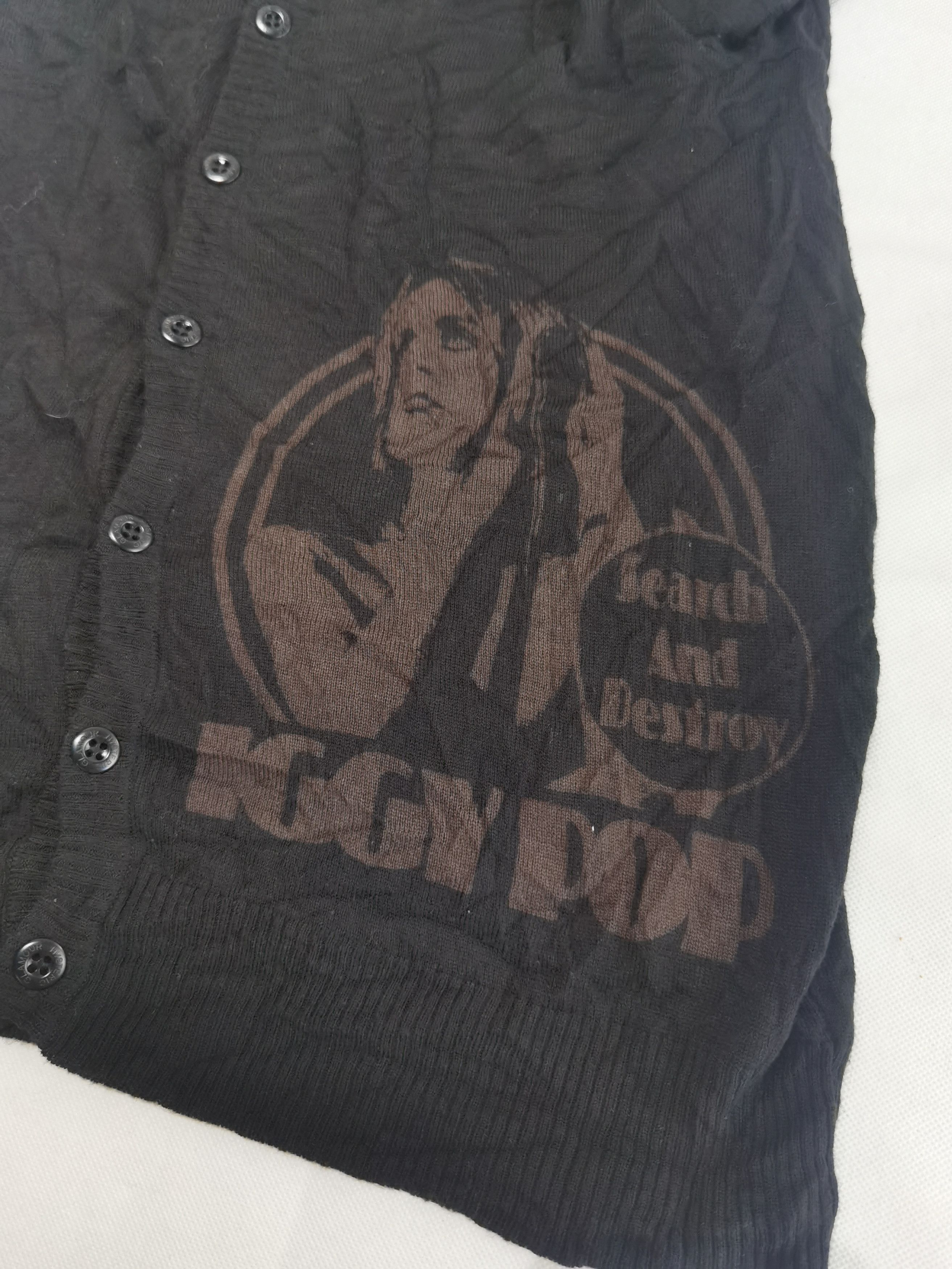 Band Tees × Hysteric Glamour RARE!! The Stooges x Hysteric glamour Cardigan Size US M / EU 48-50 / 2 - 4 Thumbnail
