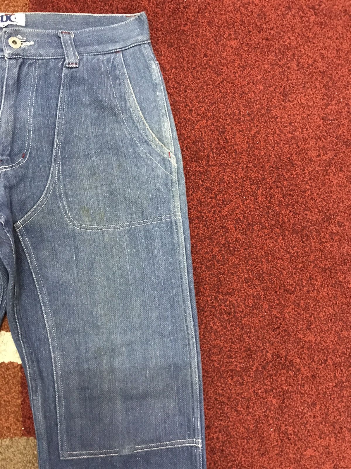 Japanese Brand GDC Japan Workwear Double Knee Jeans Size US 31 - 4 Thumbnail