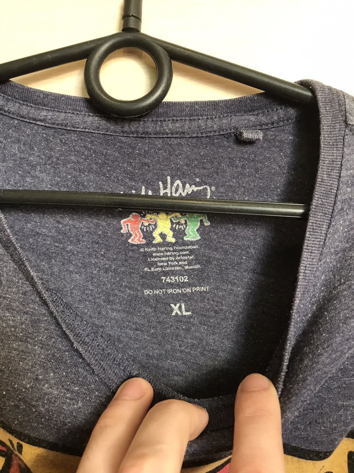 Keith Haring Keith Haring streetwear art tee Size US L / EU 52-54 / 3 - 5 Thumbnail