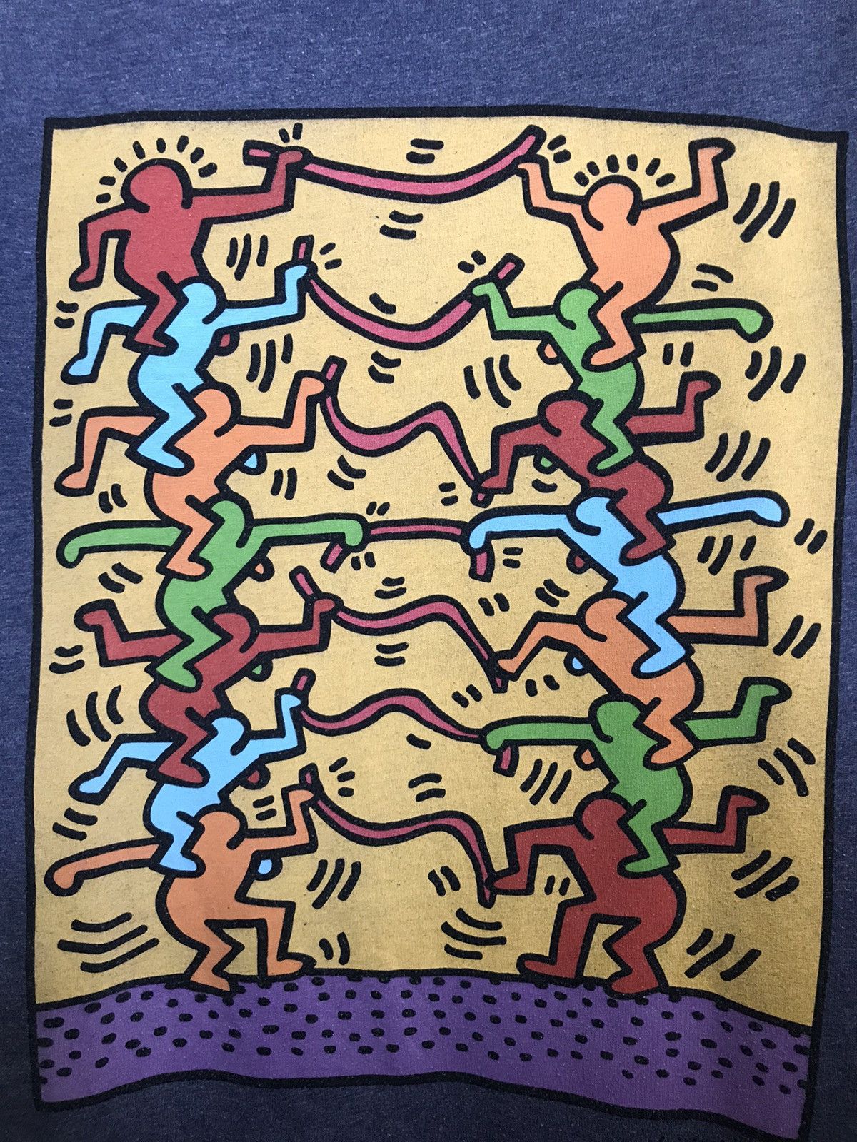 Keith Haring Keith Haring streetwear art tee Size US L / EU 52-54 / 3 - 4 Thumbnail