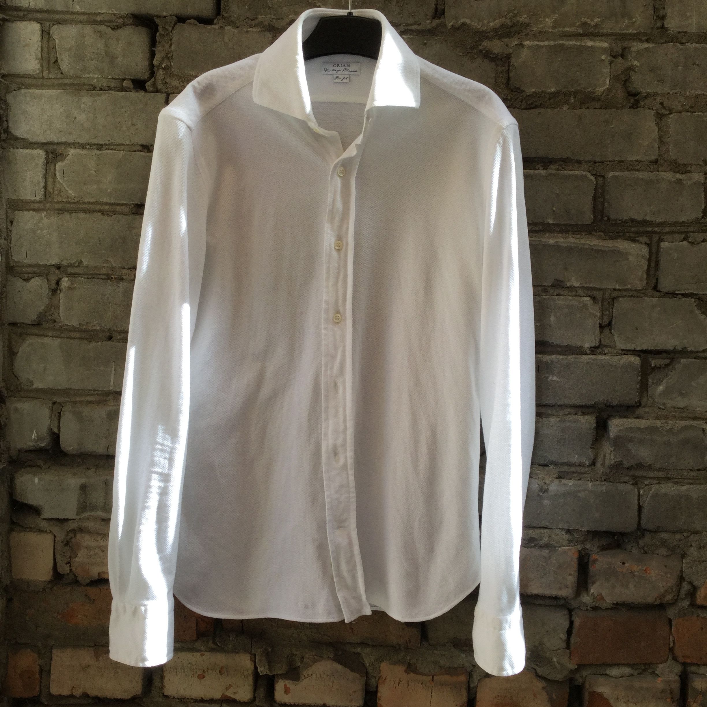 Other ORIAN pique shirt.Like Hermes or Ermenegido Zegna shirts Size US S / EU 44-46 / 1 - 1 Thumbnail