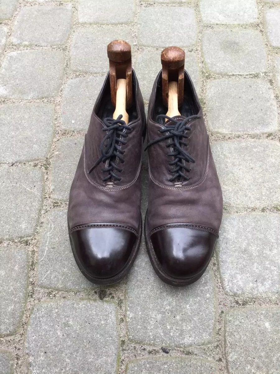 Premiata Brown nubuck & leather derbies Size US 7.5 / EU 40-41 - 2 Thumbnail