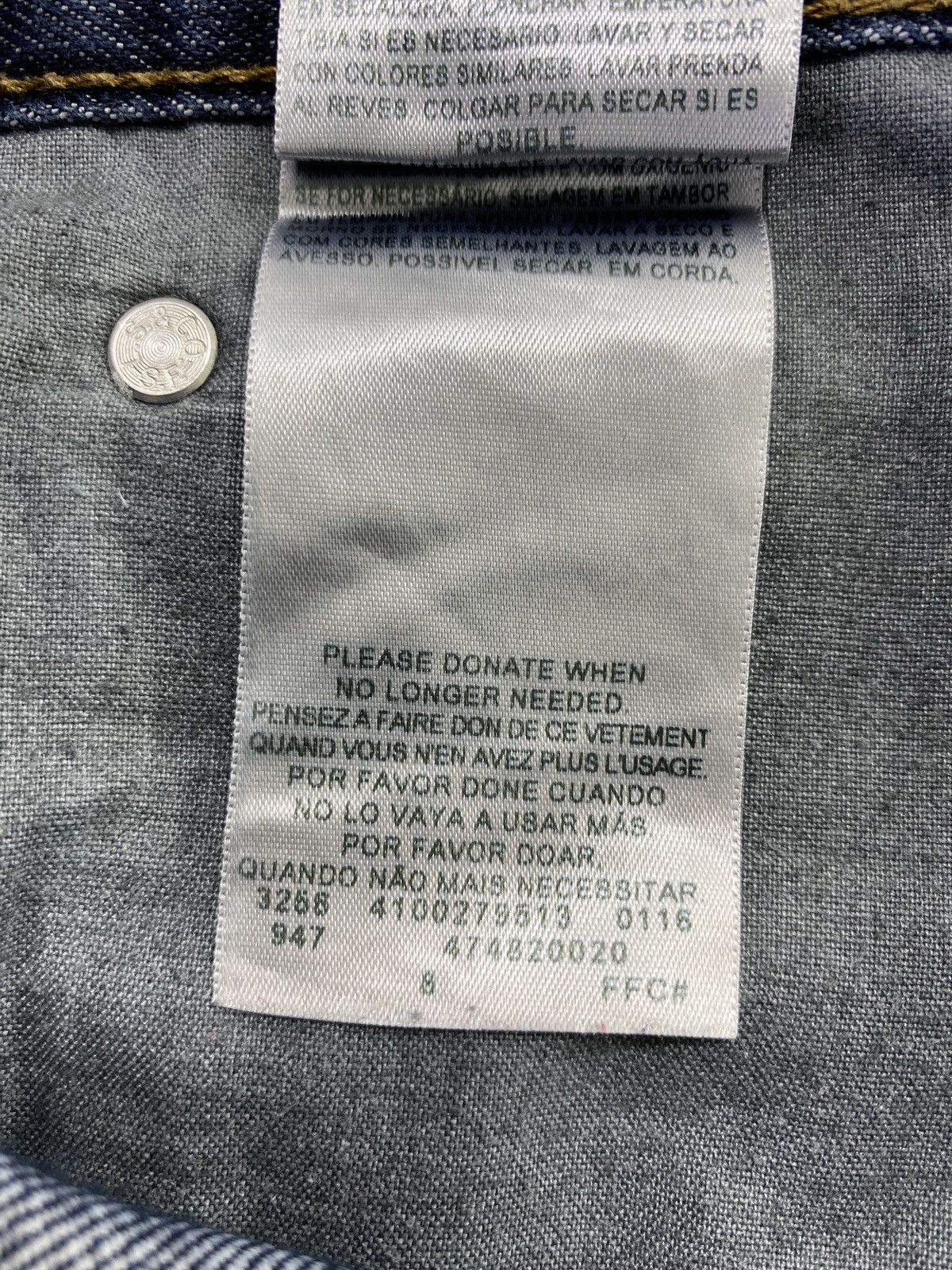 Levi's Vintage Levi's Denizen 218 Straight Fit Jeans - J596 Size US 35 - 6 Thumbnail