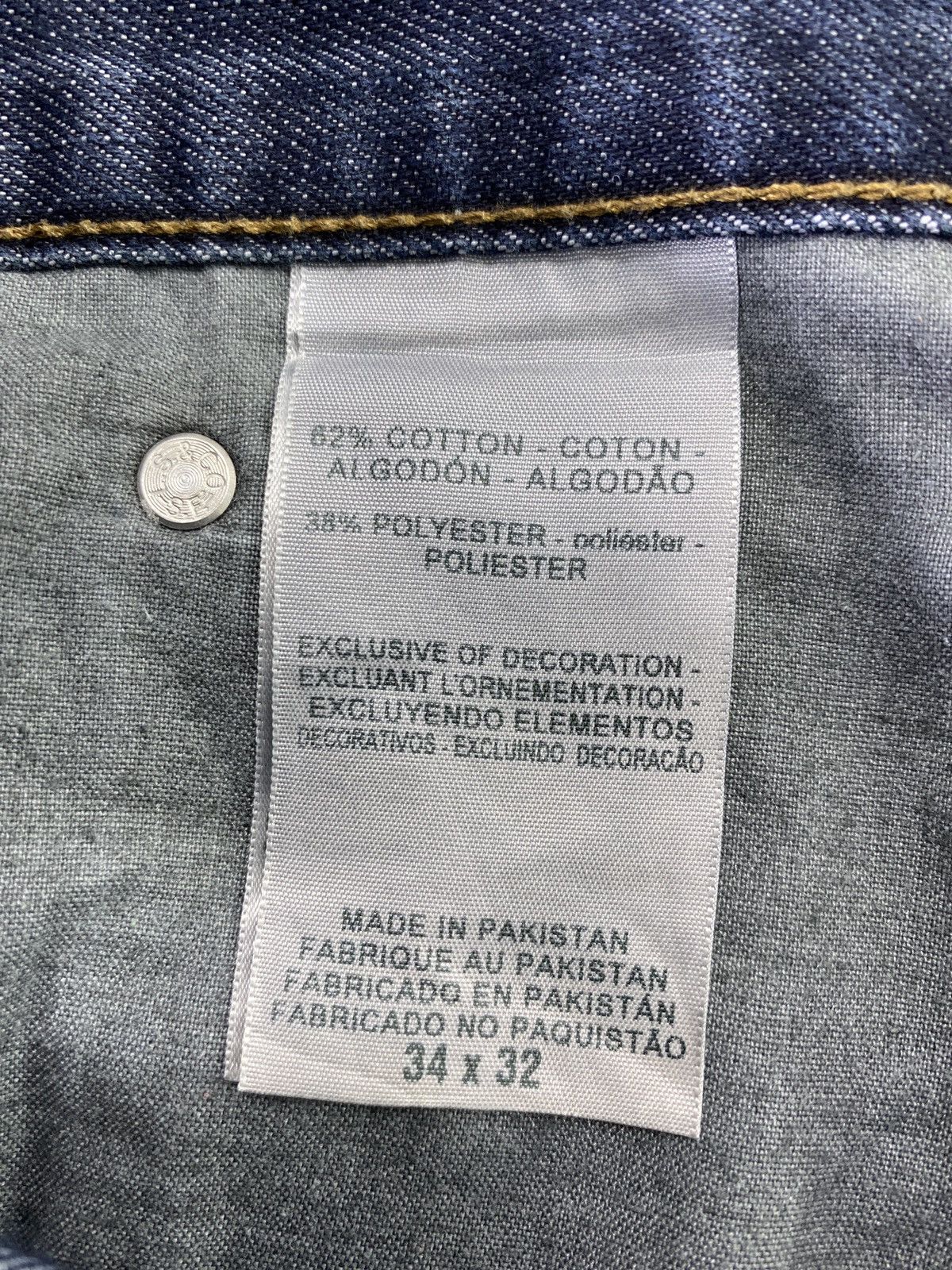 Levi's Vintage Levi's Denizen 218 Straight Fit Jeans - J596 Size US 35 - 5 Thumbnail