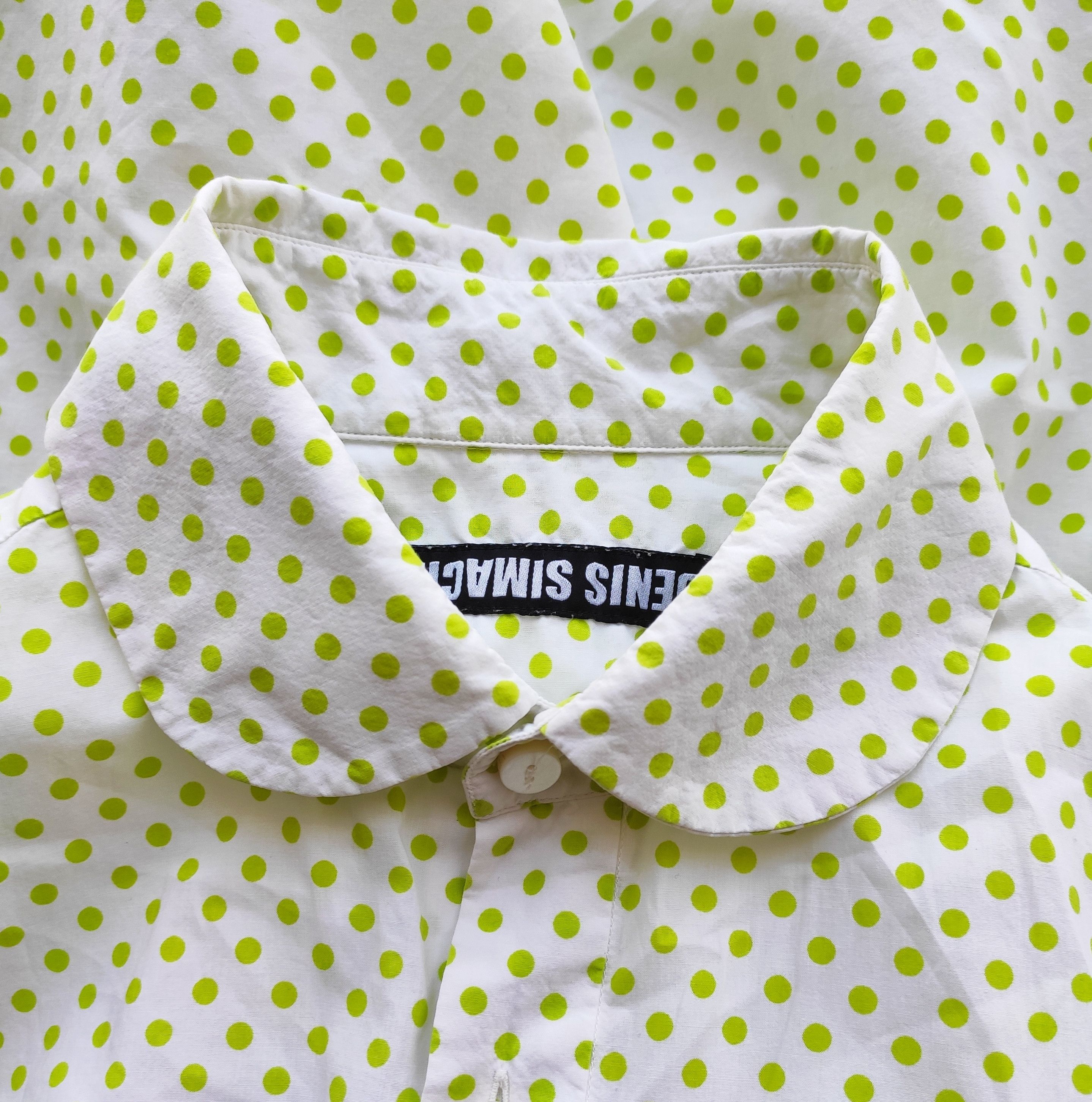 Denis Simachev 2006 Polka dot shirt.Like Jean Paul Gaultier or Gucci Size US M / EU 48-50 / 2 - 1 Thumbnail