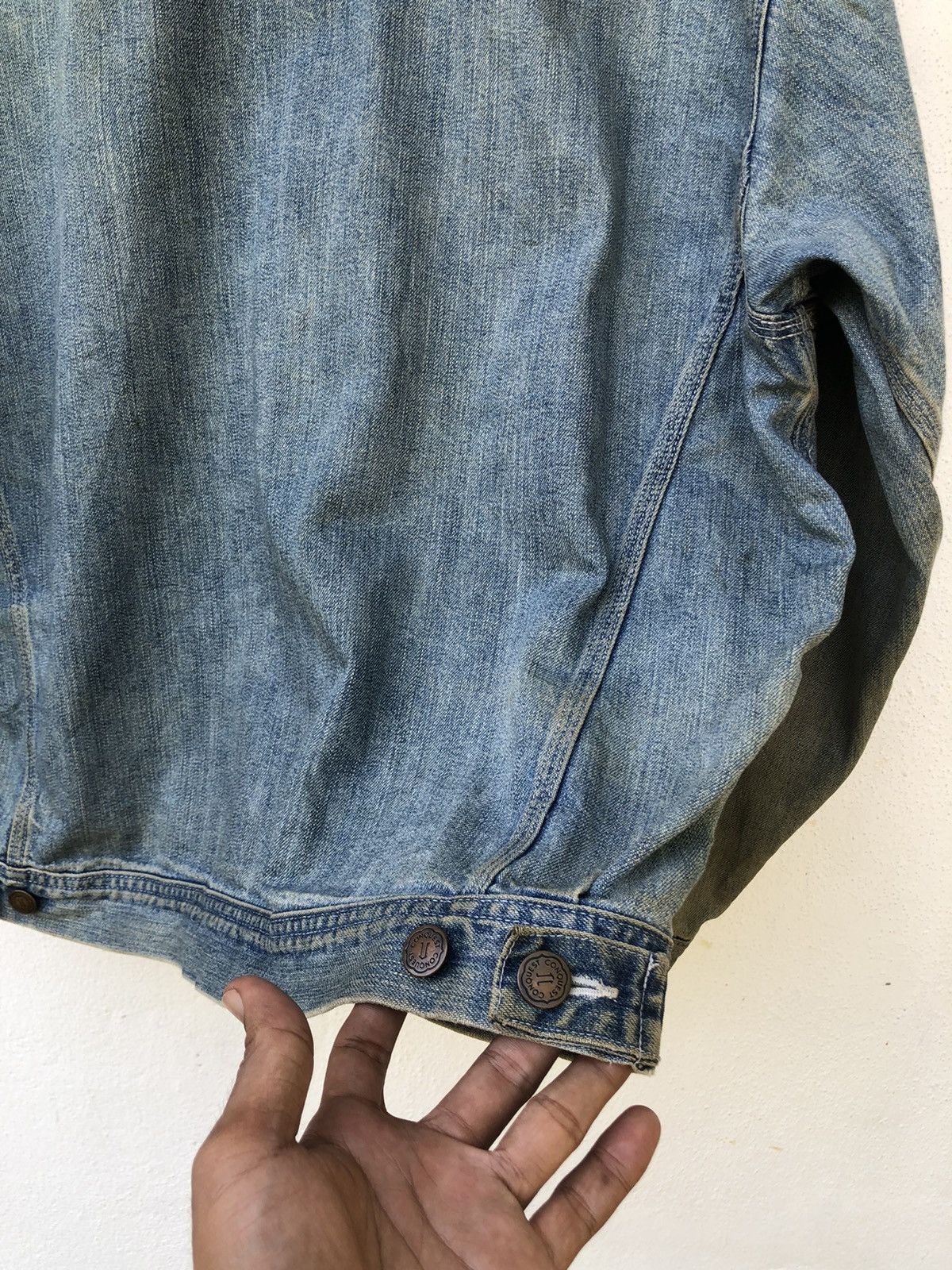 Chevignon 🔥VTG Chevignon Western Made Pacth Distressed Denim Jacket Size US XL / EU 56 / 4 - 8 Thumbnail