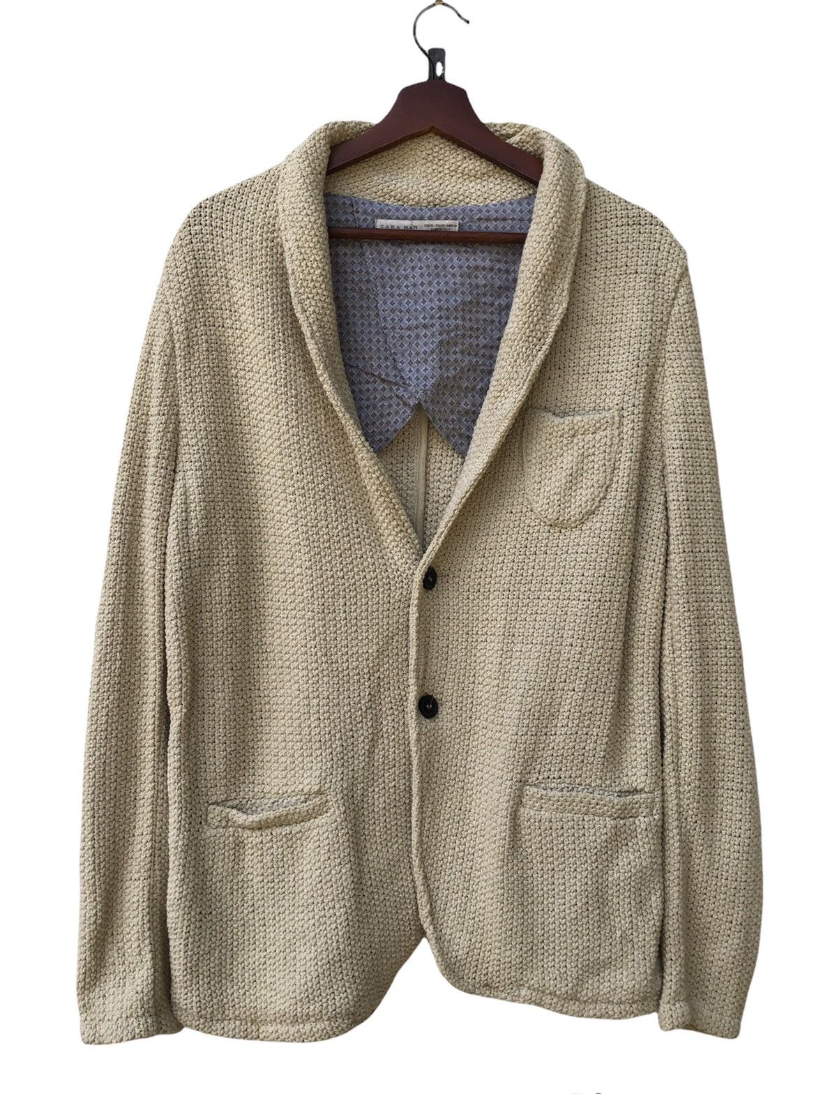 Aran Isles Knitwear Zara Man Knit wear Jacket Size US M / EU 48-50 / 2 - 1 Thumbnail