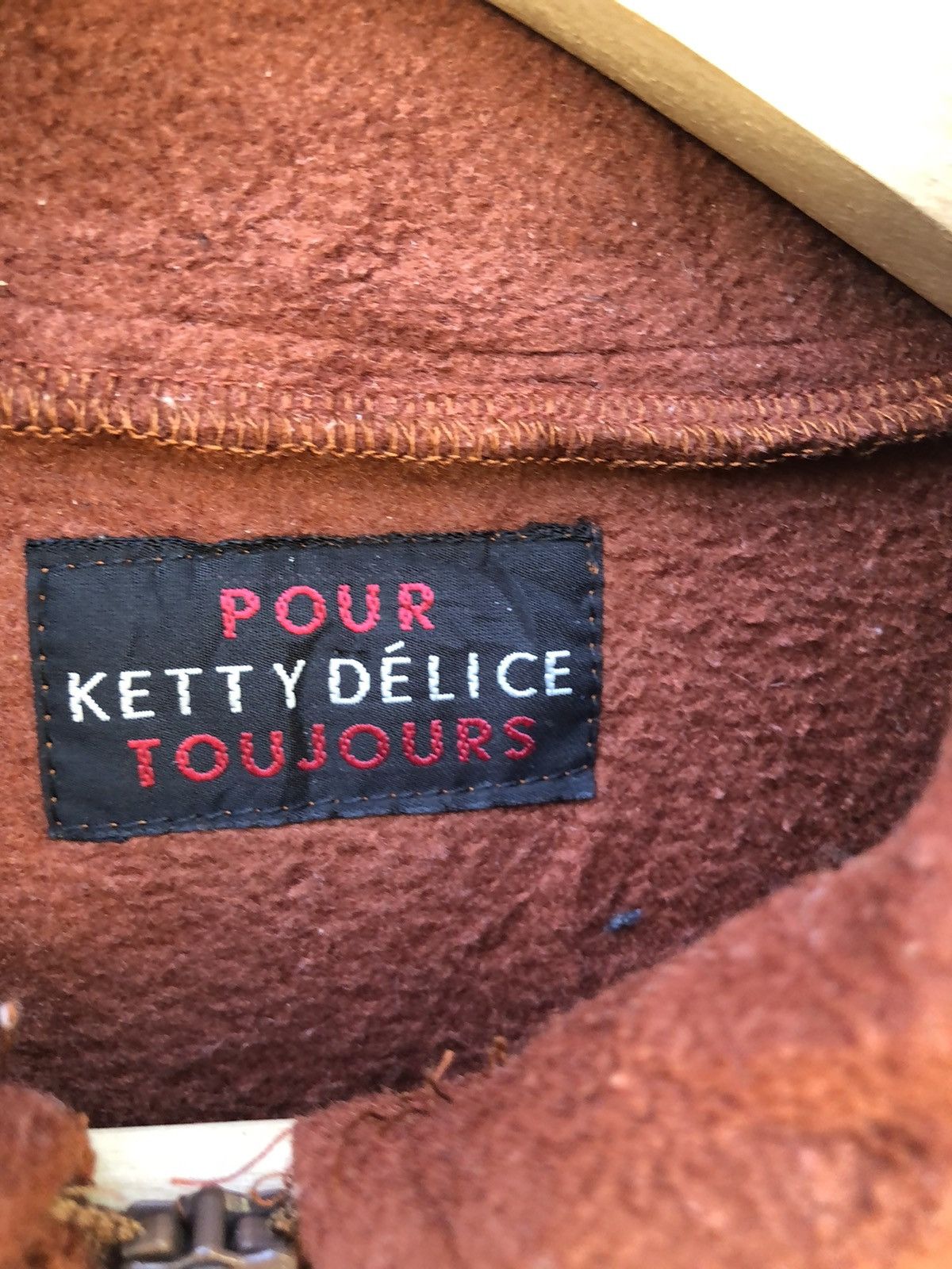 Japanese Brand Pour Delice Fleece Embroidered Logo Jacket Size US L / EU 52-54 / 3 - 3 Thumbnail
