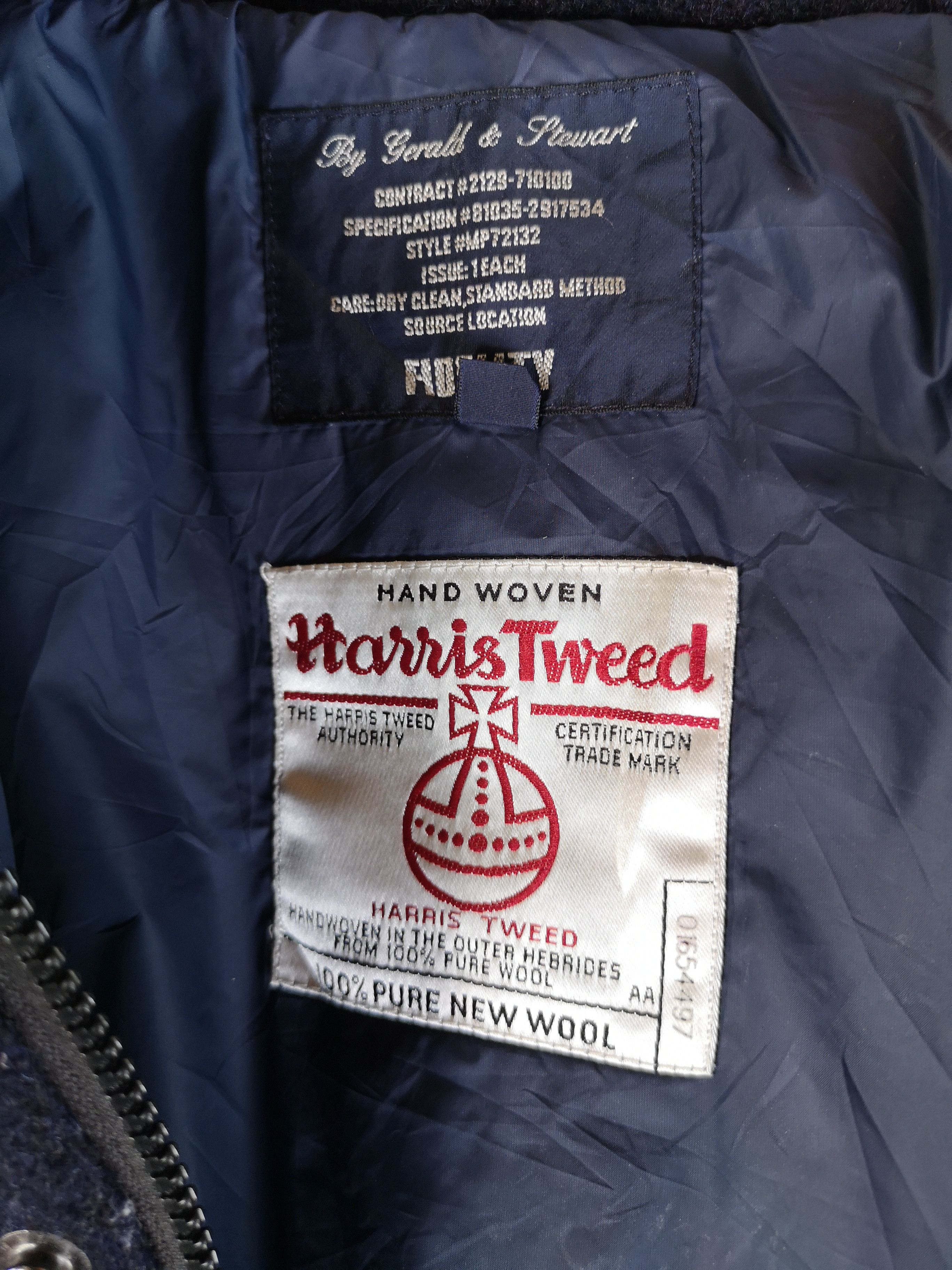 Fidelity 🔥Harris Tweed x Fidelity Bomber Jacket Army Style Size US S / EU 44-46 / 1 - 5 Thumbnail