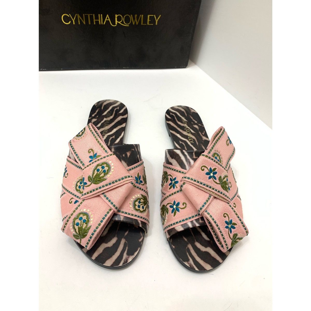 Cynthia Rowley CYNTHIA ROWLEY JULES BOW SLIDES Size US 10 / IT 40 - 3 Thumbnail