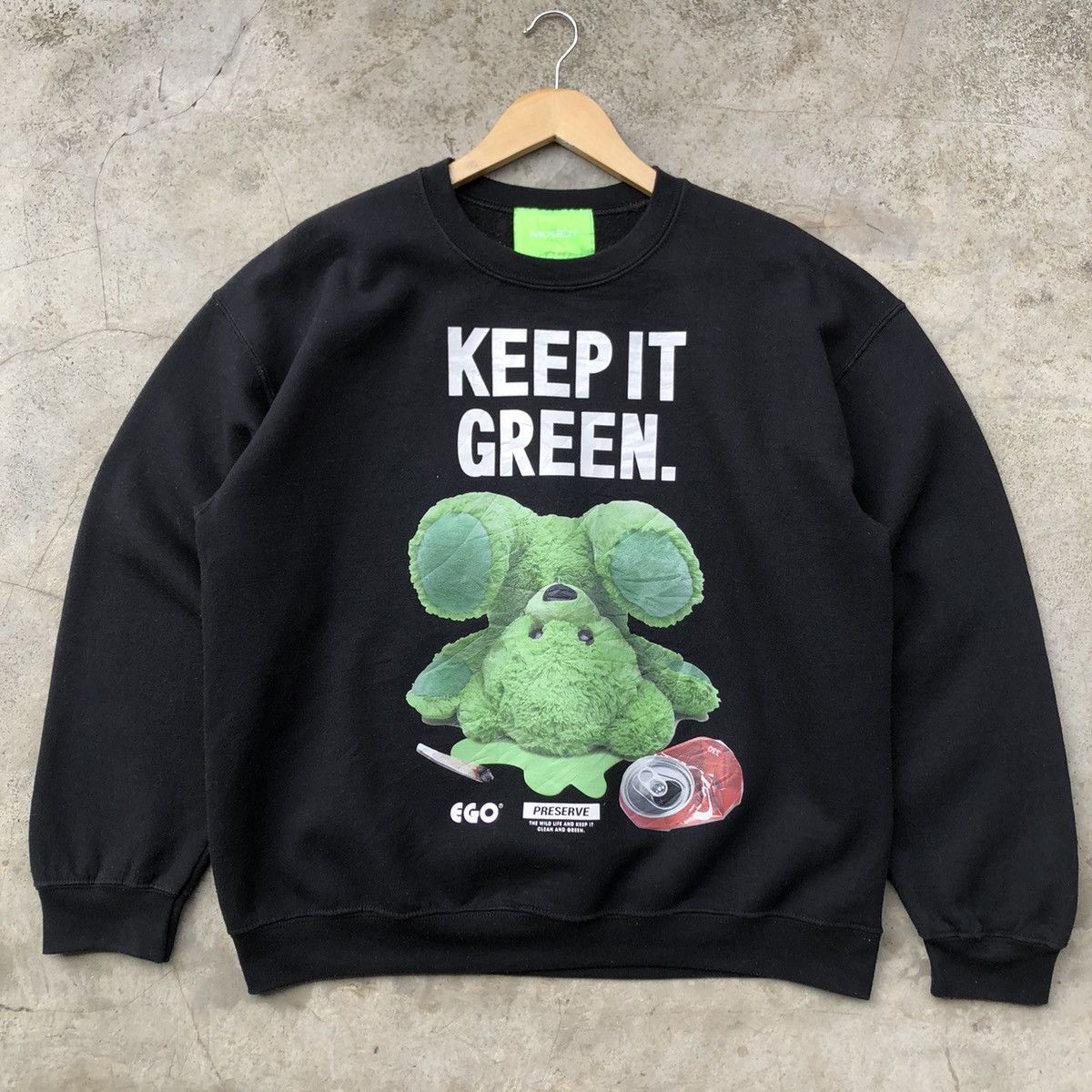 In The Attic Rare🔥 japanese milkboy ‘keep in green’ sweatshirts Size US L / EU 52-54 / 3 - 1 Thumbnail