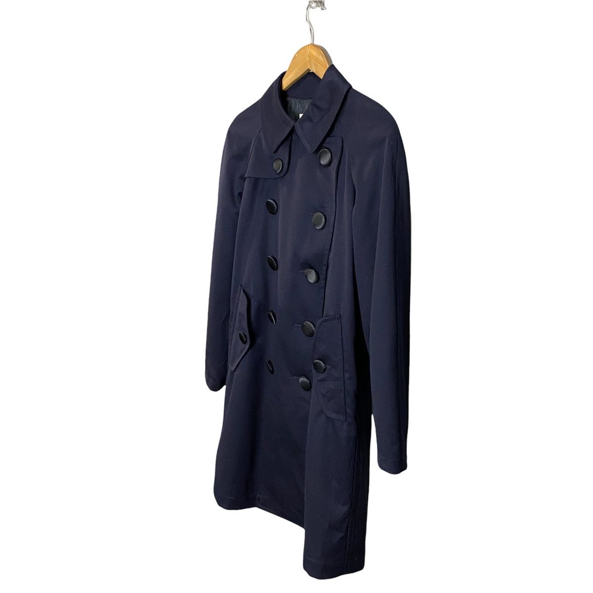 Comme des Garcons × H&M CDG X H&M trenchcoat double breasted long jacket Size US XS / EU 42 / 0 - 4 Thumbnail