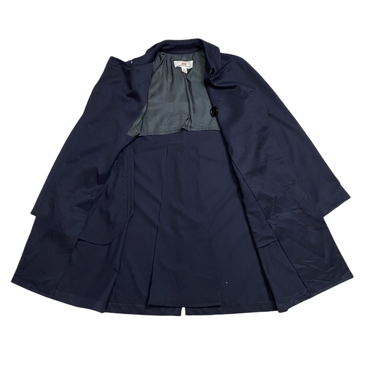 Comme des Garcons × H&M CDG X H&M trenchcoat double breasted long jacket Size US XS / EU 42 / 0 - 6 Thumbnail