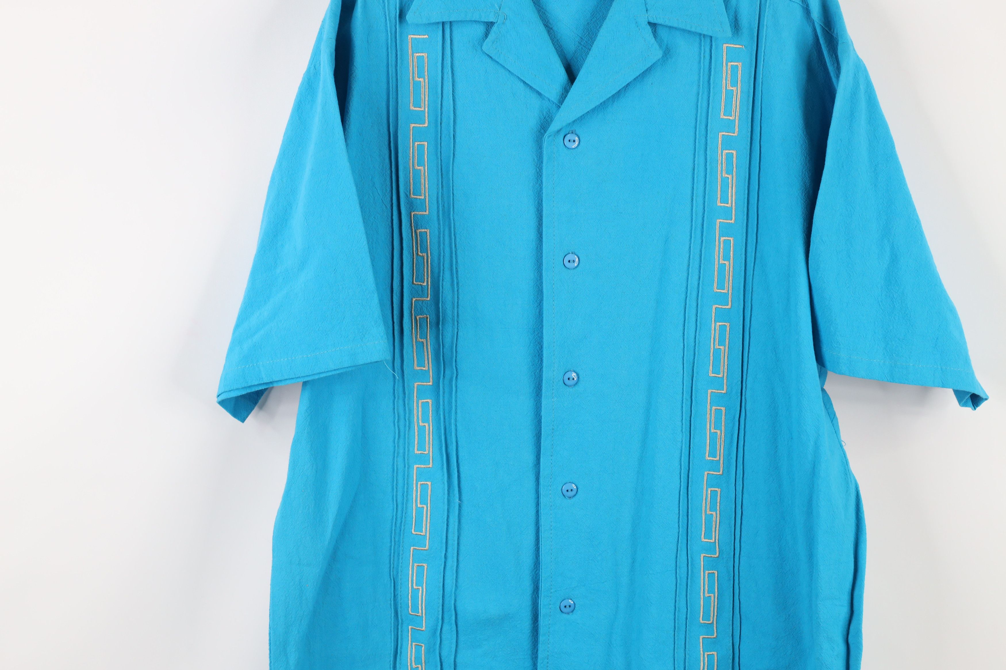 onlineshop sales Vintage Streetwear Geometric Wedding Hawaiian Button Shir