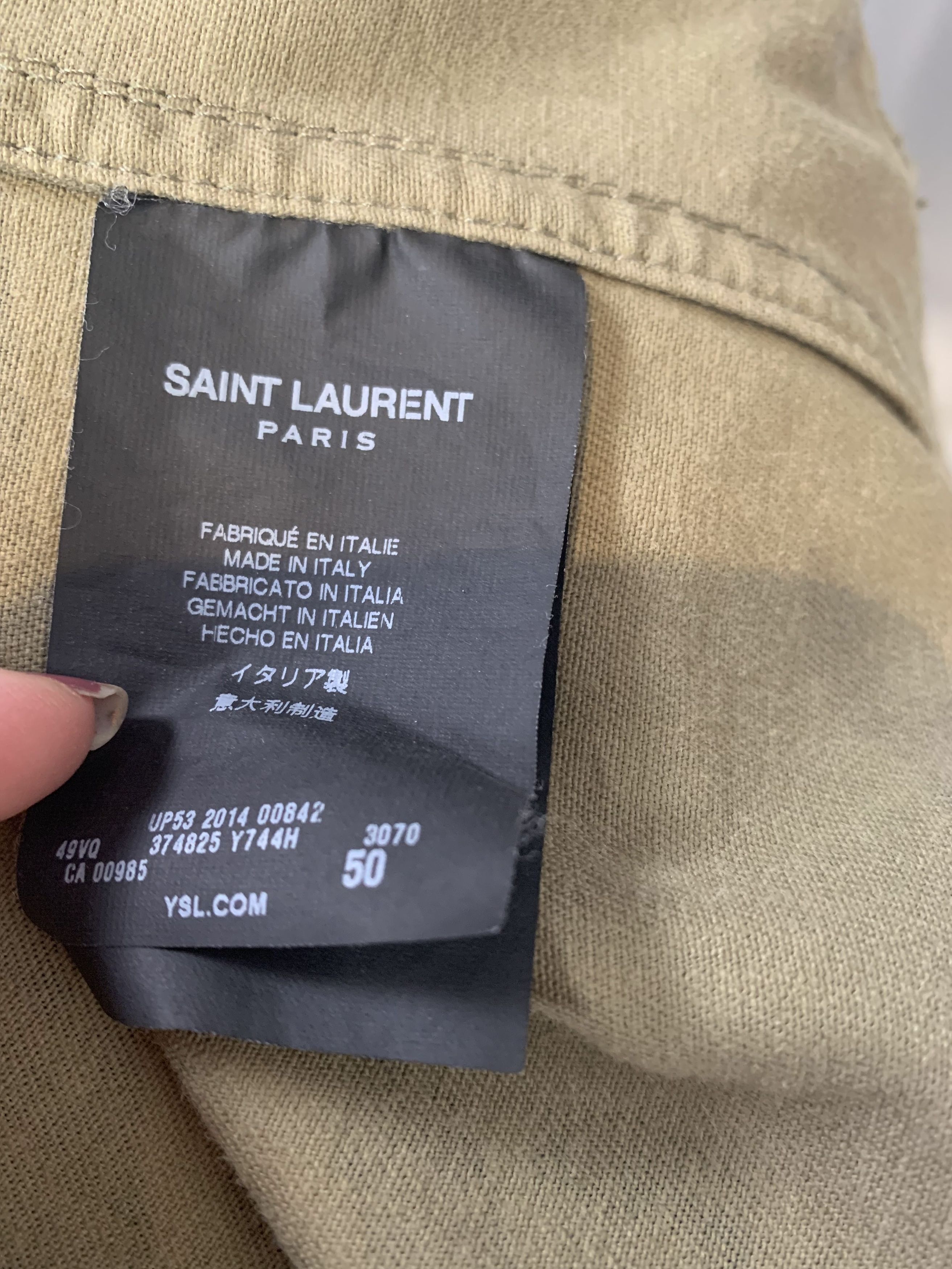 Saint Laurent Paris Saint Laurent Camo Jacket Size US M / EU 48-50 / 2 - 9 Thumbnail