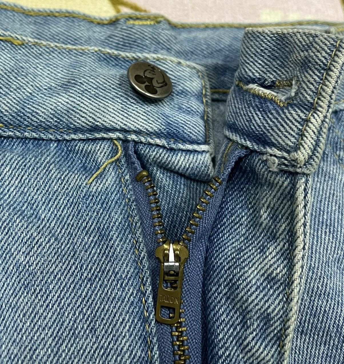 Mickey Mouse Vintage MICKEY MOUSE Made in USA Talon Zip Denim x Rare Size US 31 - 7 Thumbnail