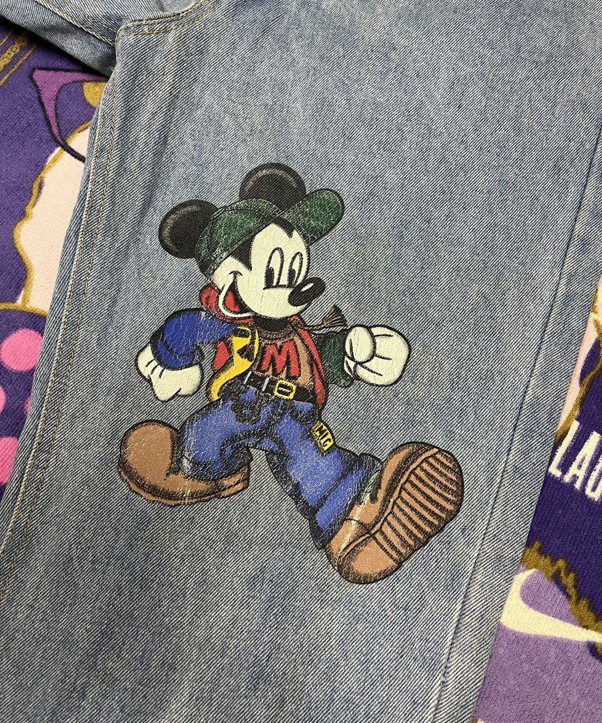 Mickey Mouse Vintage MICKEY MOUSE Made in USA Talon Zip Denim x Rare Size US 31 - 1 Thumbnail
