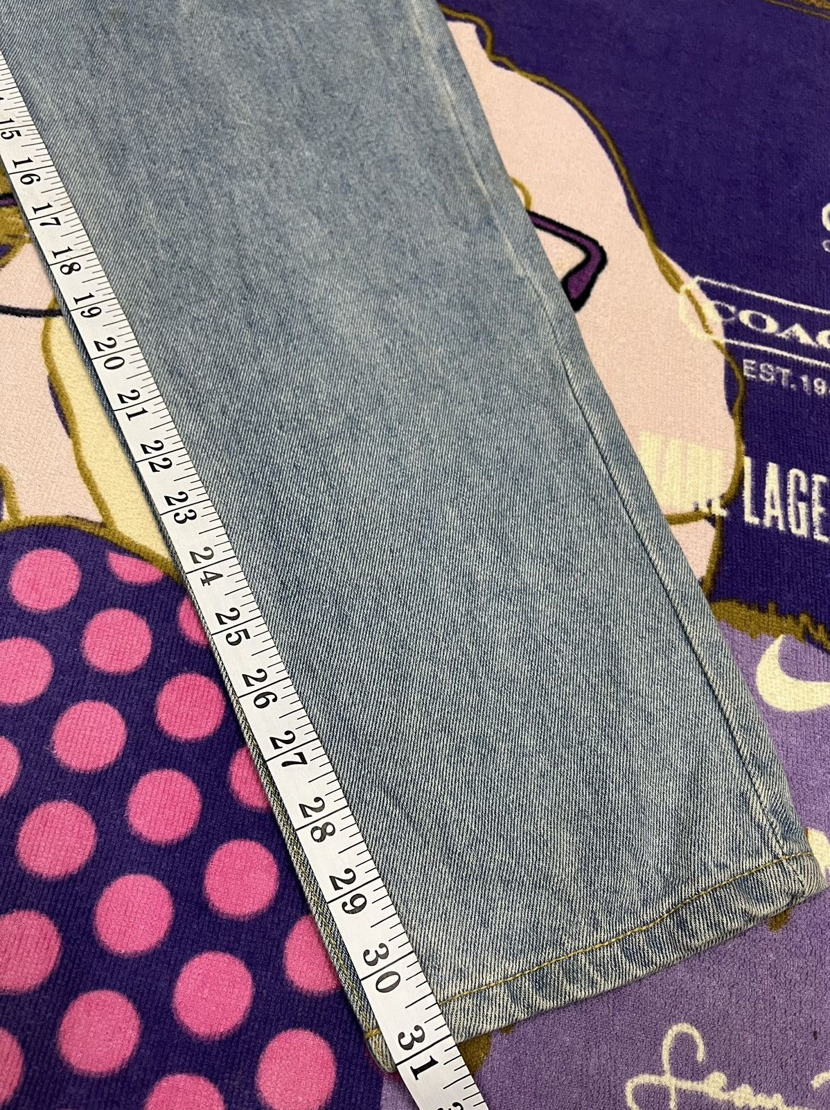 Mickey Mouse Vintage MICKEY MOUSE Made in USA Talon Zip Denim x Rare Size US 31 - 15 Thumbnail