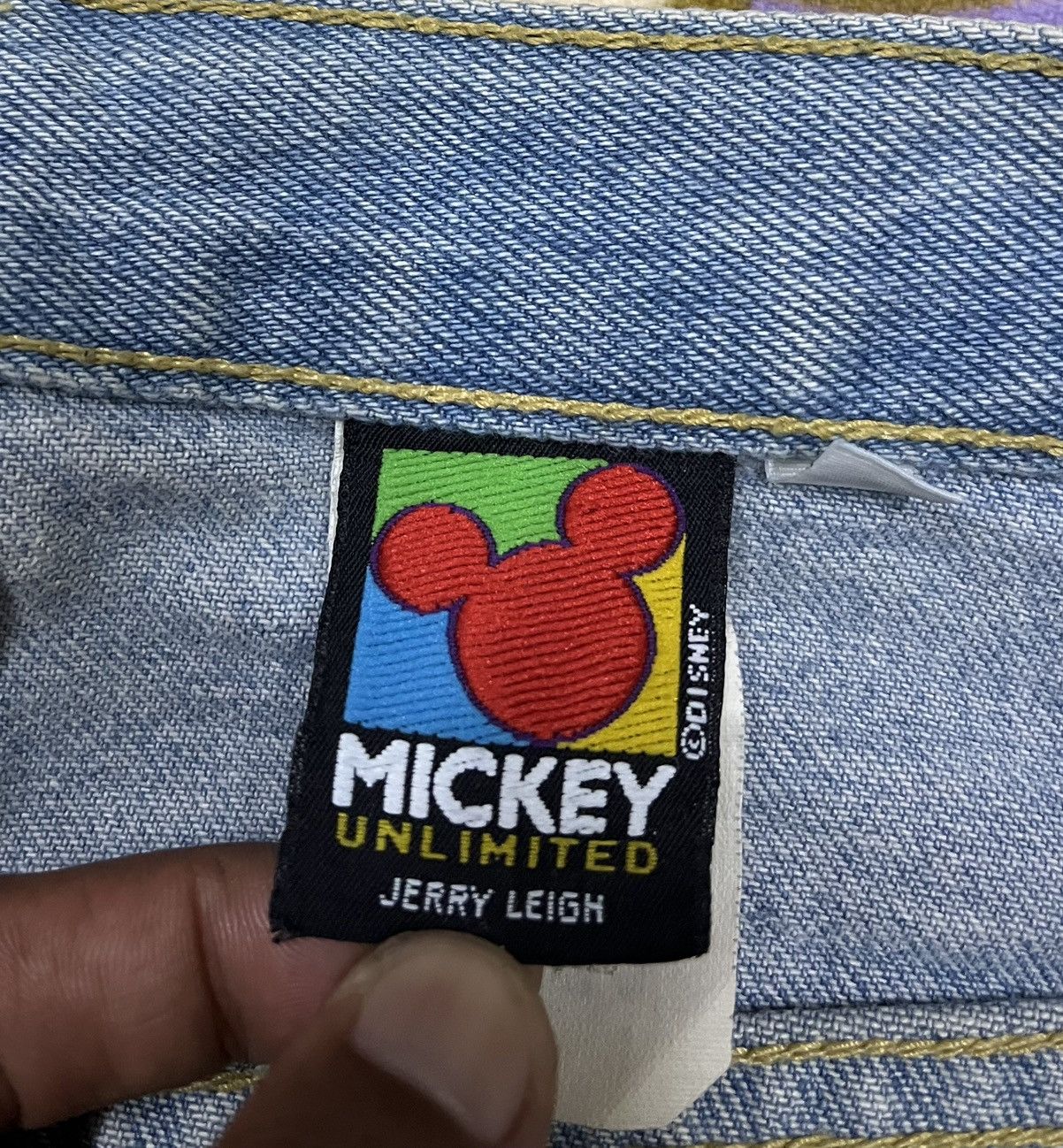 Mickey Mouse Vintage MICKEY MOUSE Made in USA Talon Zip Denim x Rare Size US 31 - 9 Thumbnail