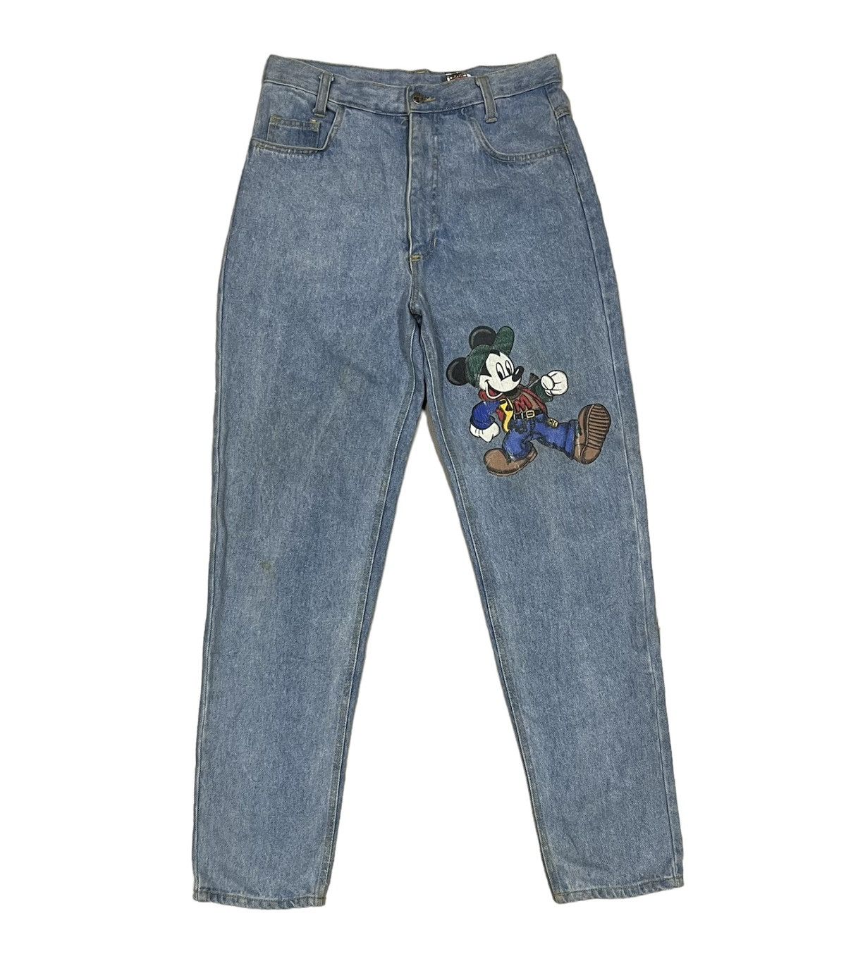 Mickey Mouse Vintage MICKEY MOUSE Made in USA Talon Zip Denim x Rare Size US 31 - 2 Thumbnail