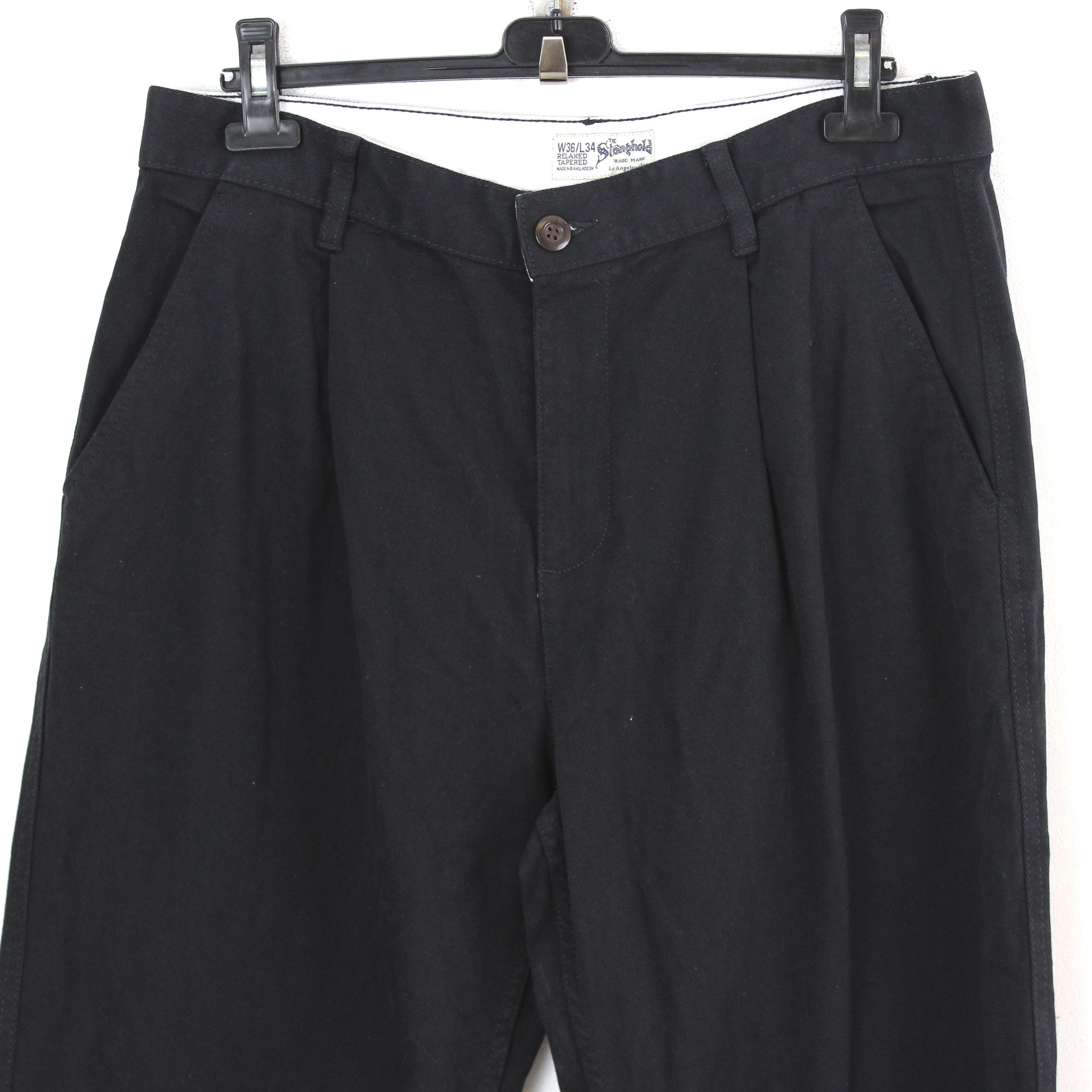Primark THE STRONGHOLD Relaxed Tapered W36 L34 Pants Trousers Work Size US 36 / EU 52 - 2 Thumbnail