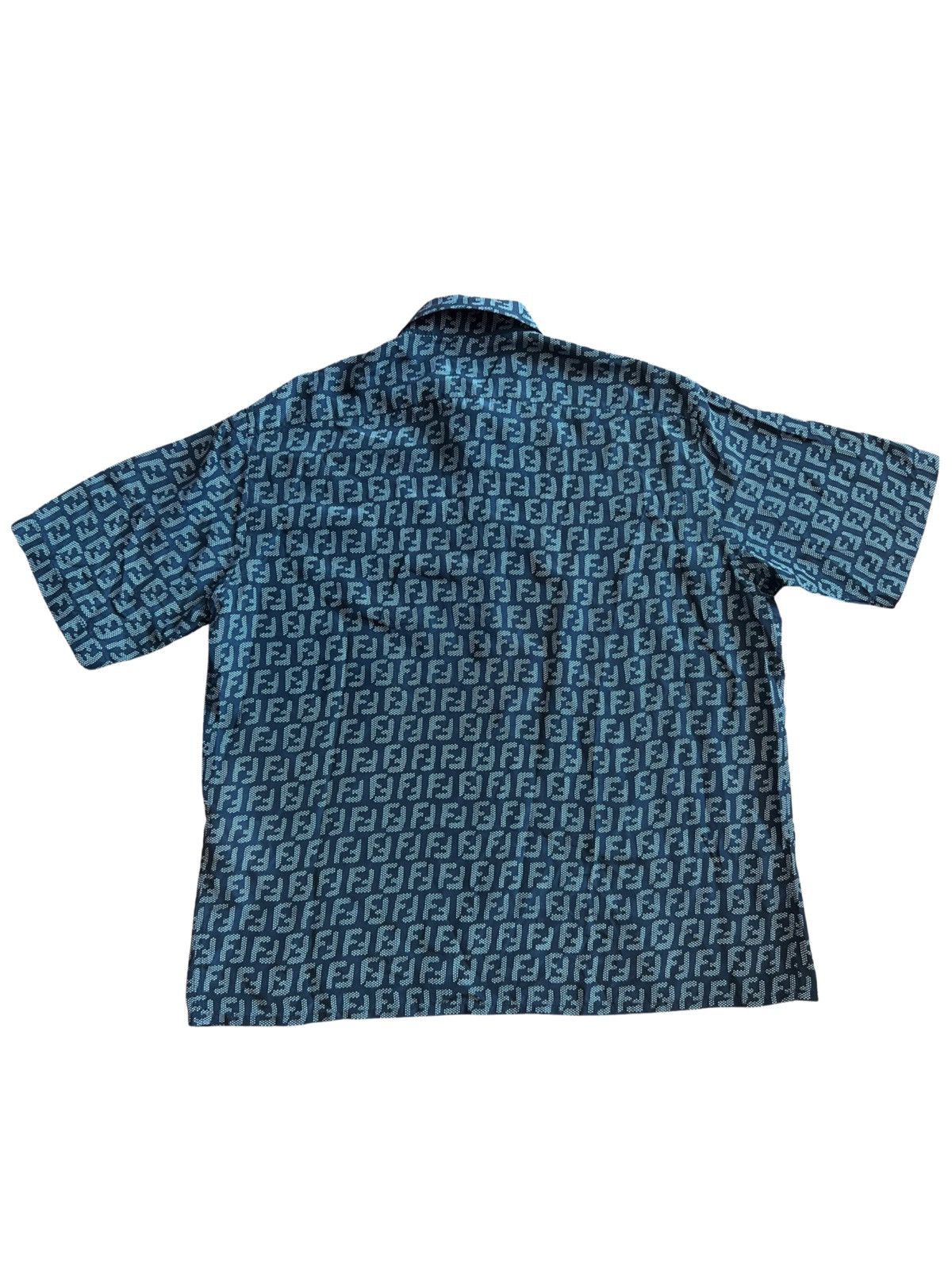 Fendi FENDI MONOGRAM SILK SHIRT Size US XL / EU 56 / 4 - 2 Thumbnail