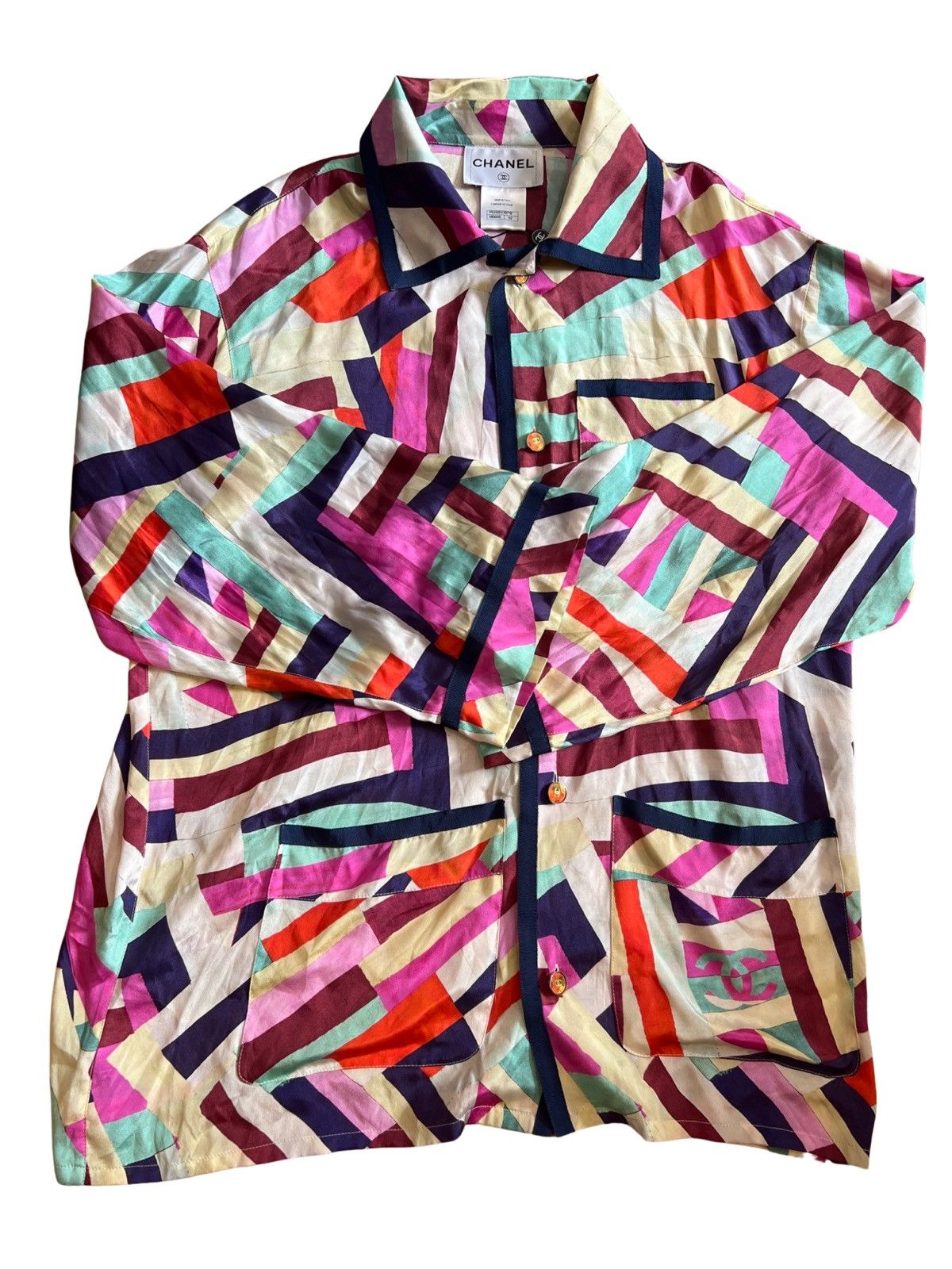 Chanel CHANEL MULTI COLOUR PYJAMAS SET Size US XXL / EU 58 / 5 - 1 Thumbnail
