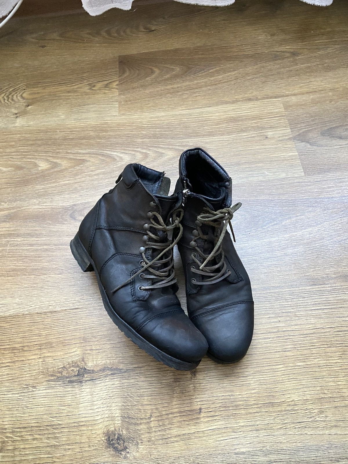 vintage Army Leather Allsaints womens 39