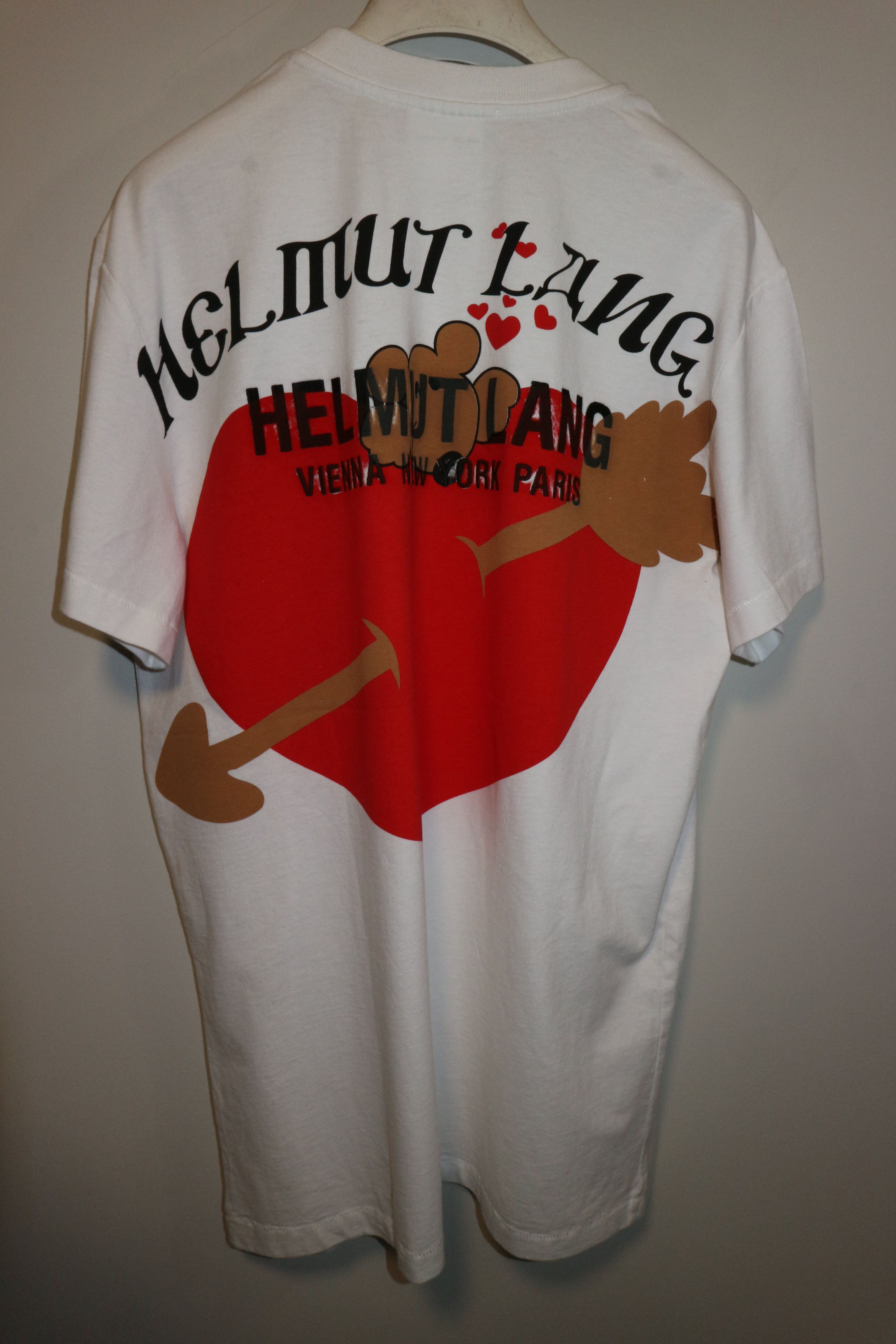 Helmut Lang Teddy bear valentine t-shirt Size US S / EU 44-46 / 1 - 6 Thumbnail