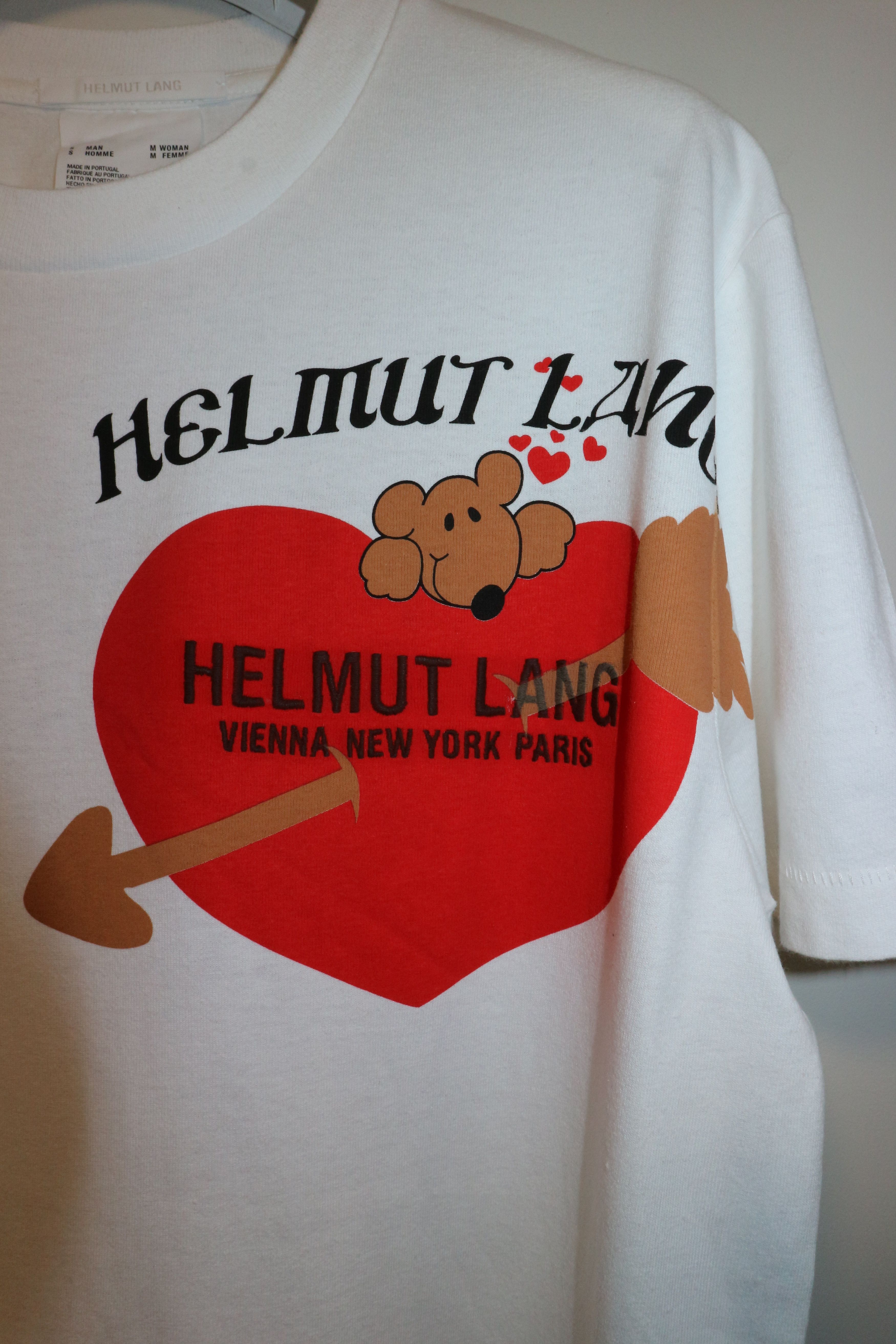 Helmut Lang Teddy bear valentine t-shirt Size US S / EU 44-46 / 1 - 2 Thumbnail
