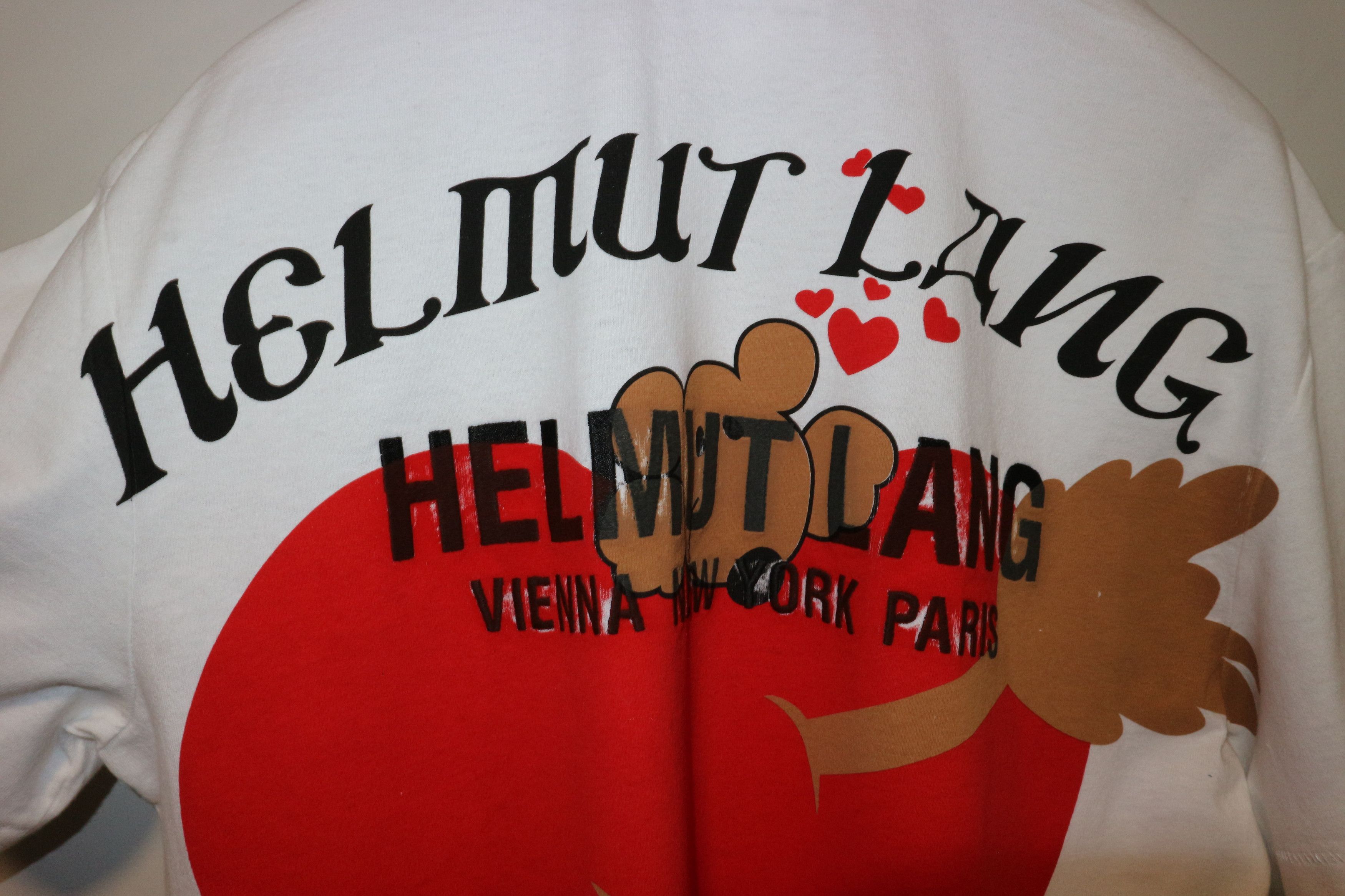 Helmut Lang Teddy bear valentine t-shirt Size US S / EU 44-46 / 1 - 7 Thumbnail
