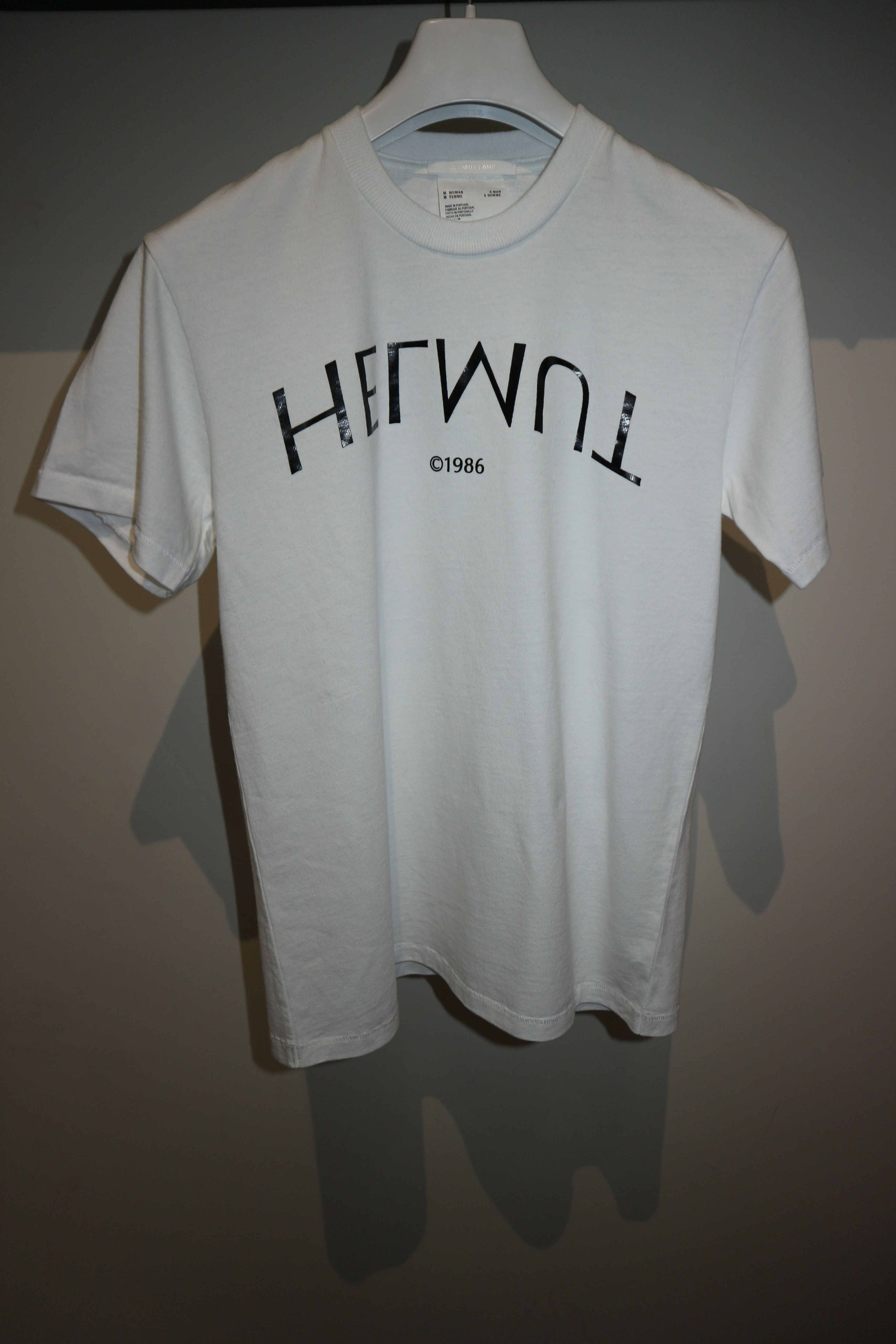 Helmut Lang logo print t-shirt Size US S / EU 44-46 / 1 - 1 Thumbnail