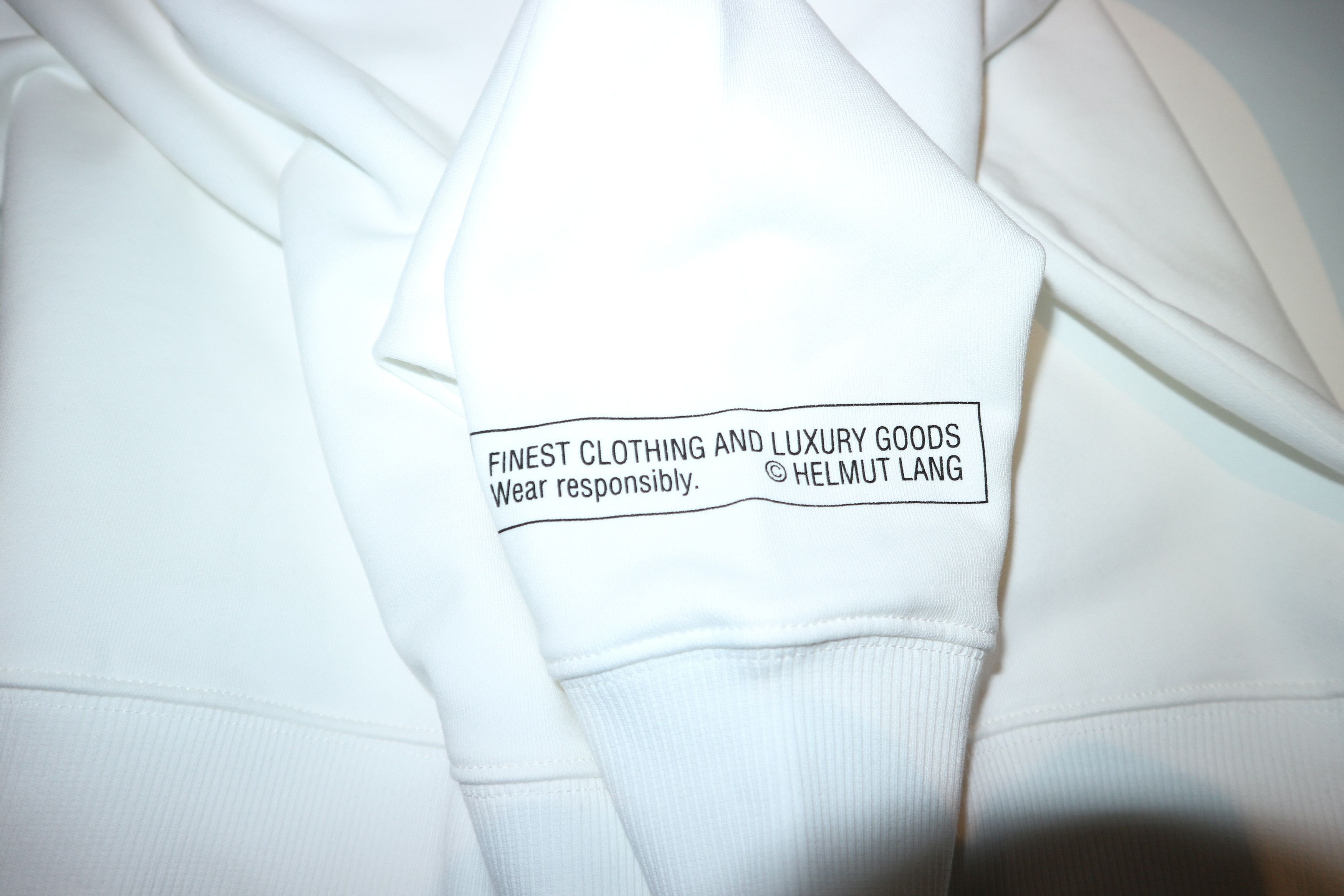 Helmut Lang Slogan logo print sweatshirt Size US S / EU 44-46 / 1 - 11 Thumbnail