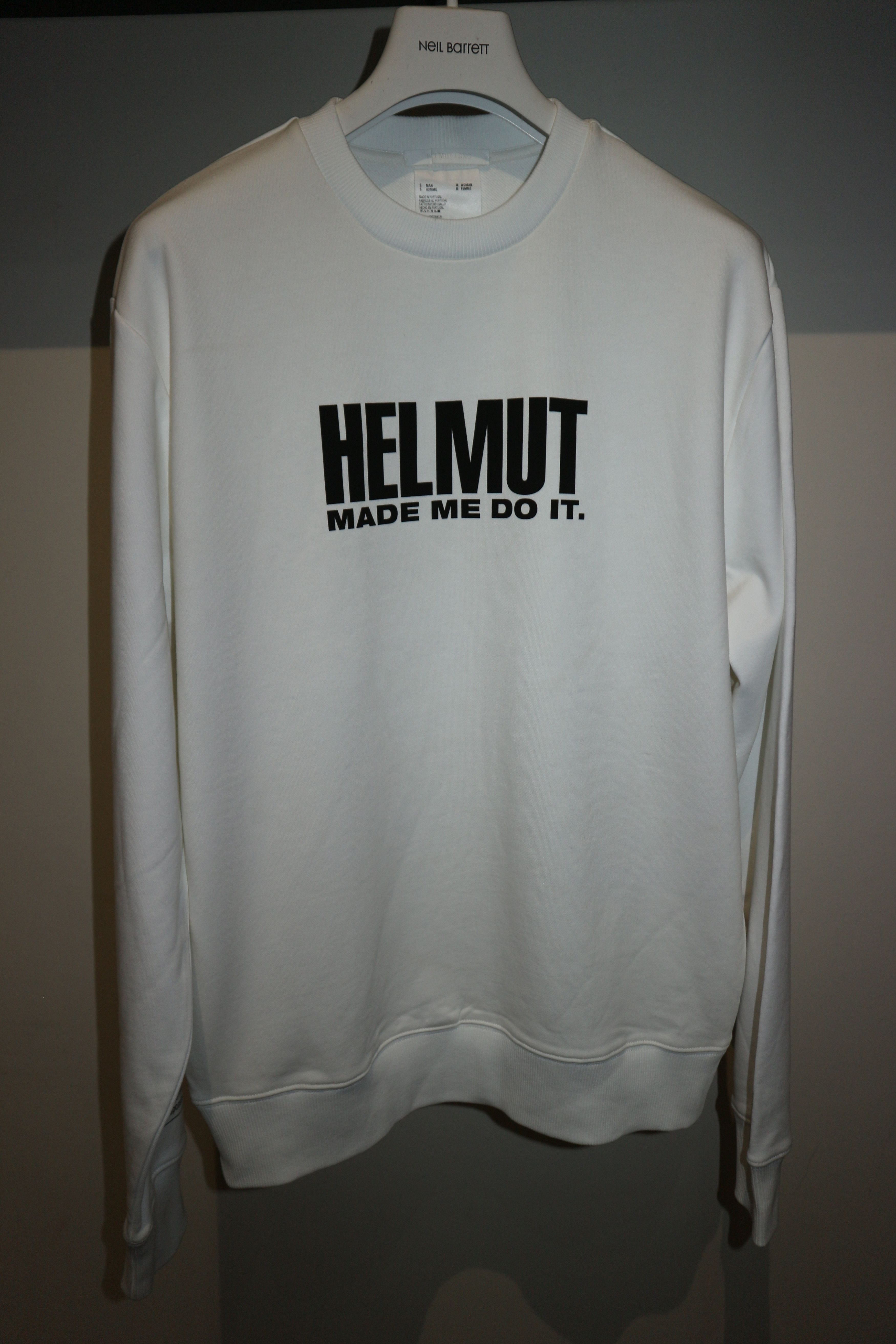 Slogan logo print sweatshirt