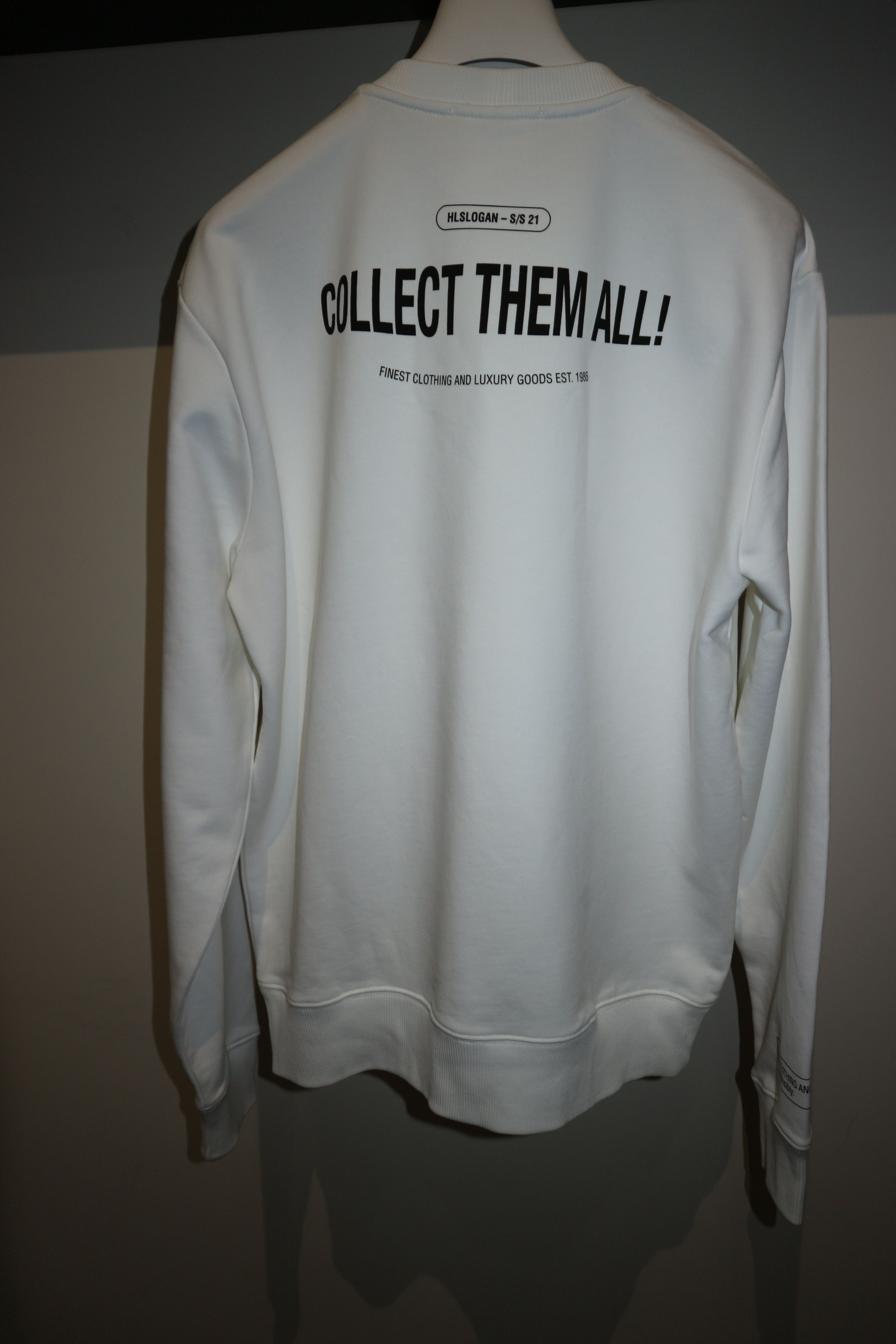 Helmut Lang Slogan logo print sweatshirt Size US S / EU 44-46 / 1 - 9 Thumbnail
